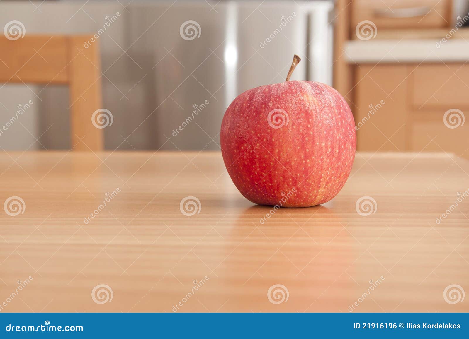Apple On Table Stock Photo Image Of Lifestyle Wellbeing 21916196