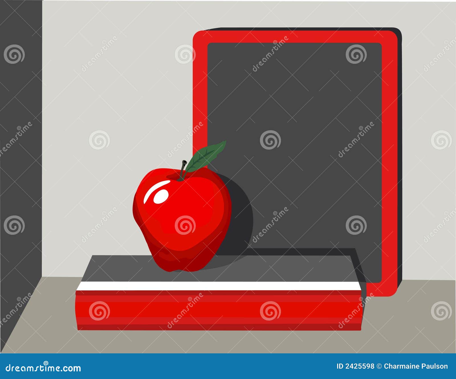 Apple for Teacher stock vector. Illustration of colored 2425598