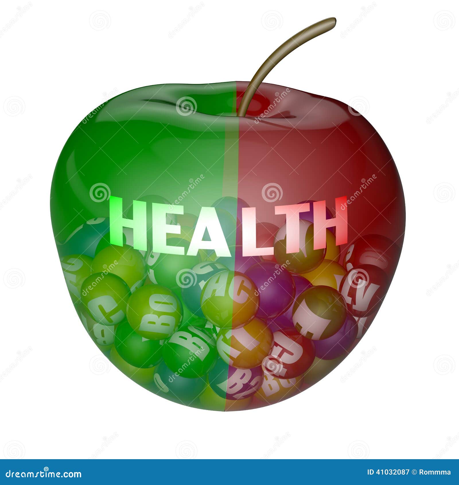 Apple stock illustration. Illustration of vitamin, concept - 41032087