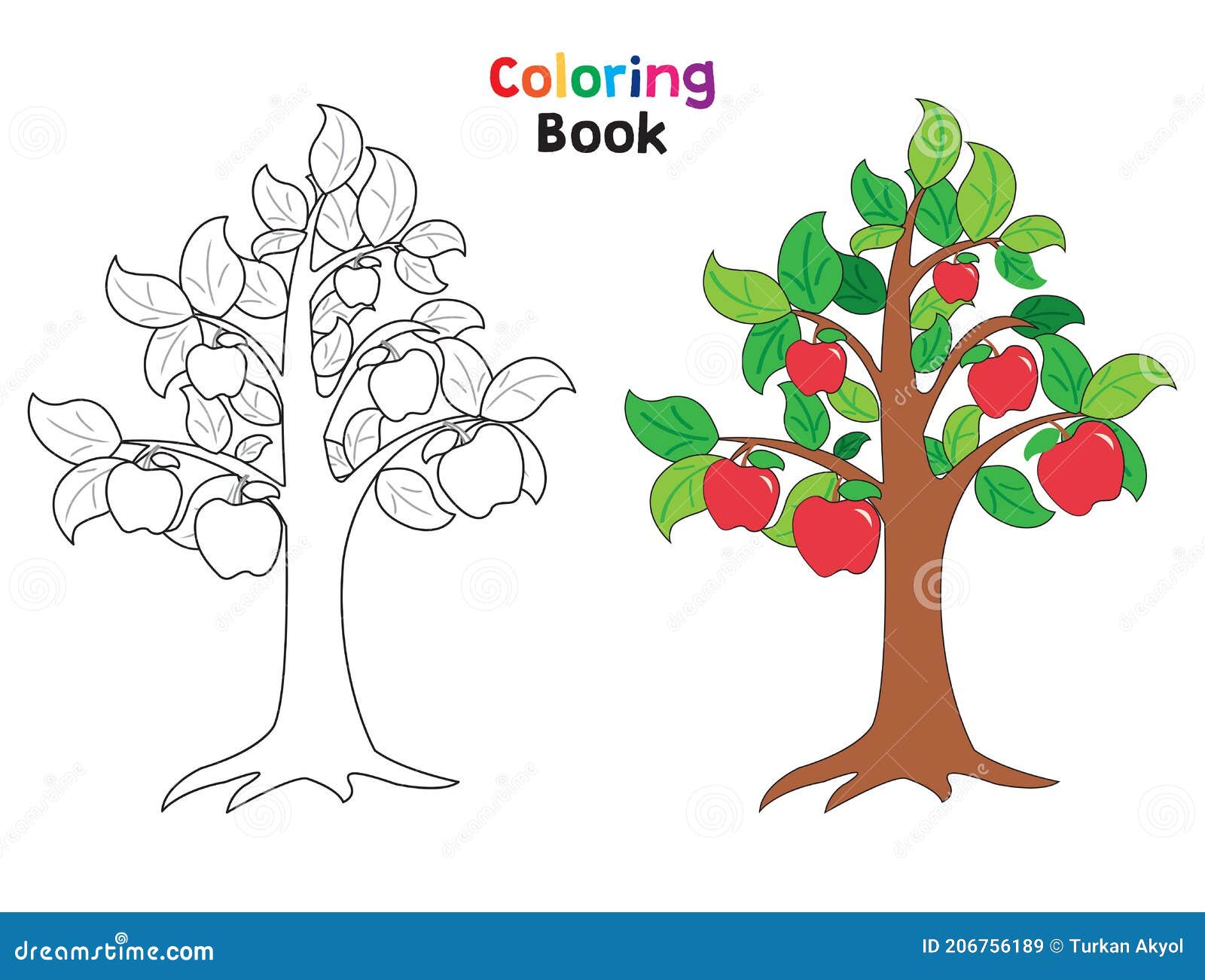 Apple Trees Coloring Pages