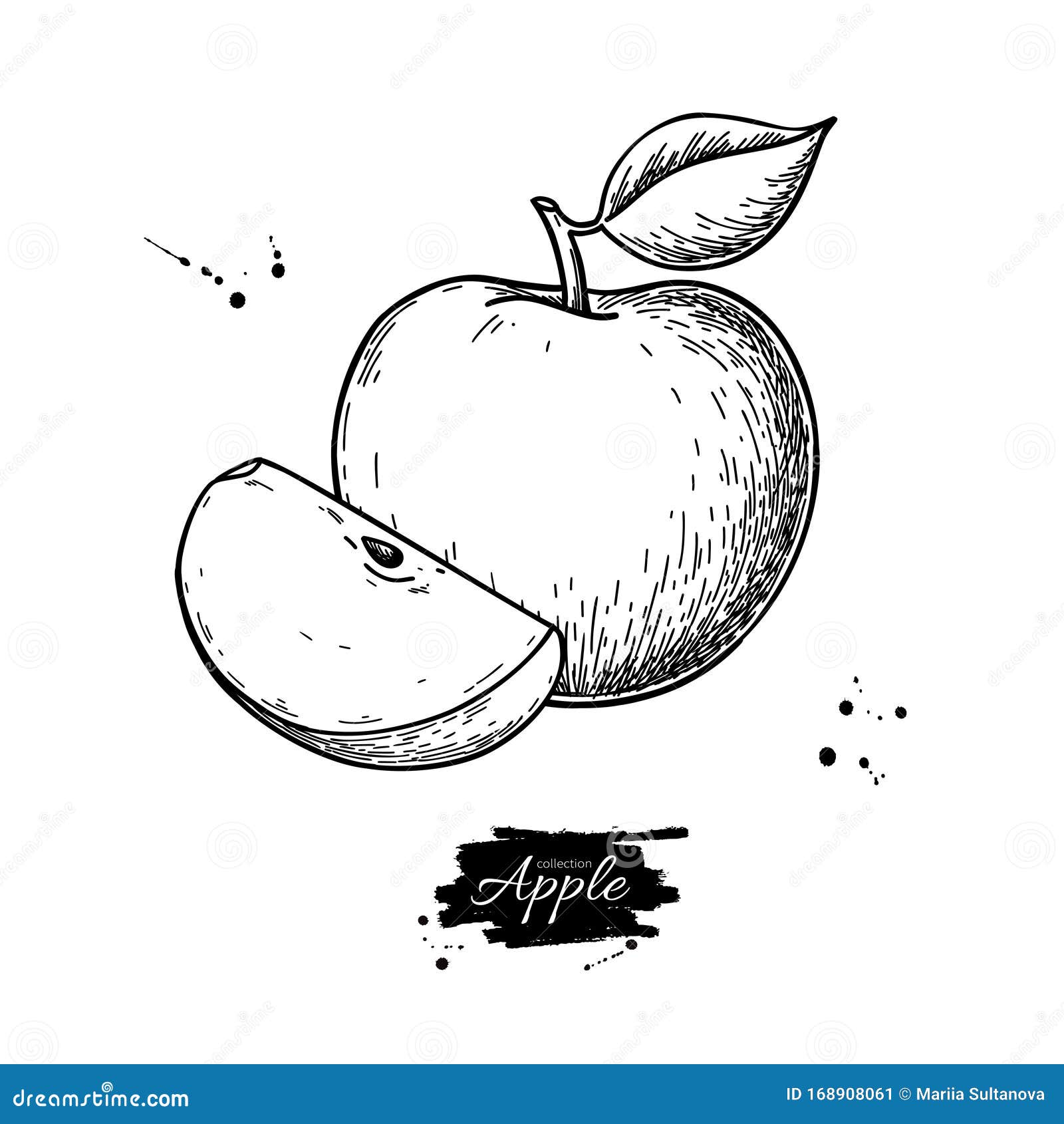 Яблоко в руке рисунок для детей