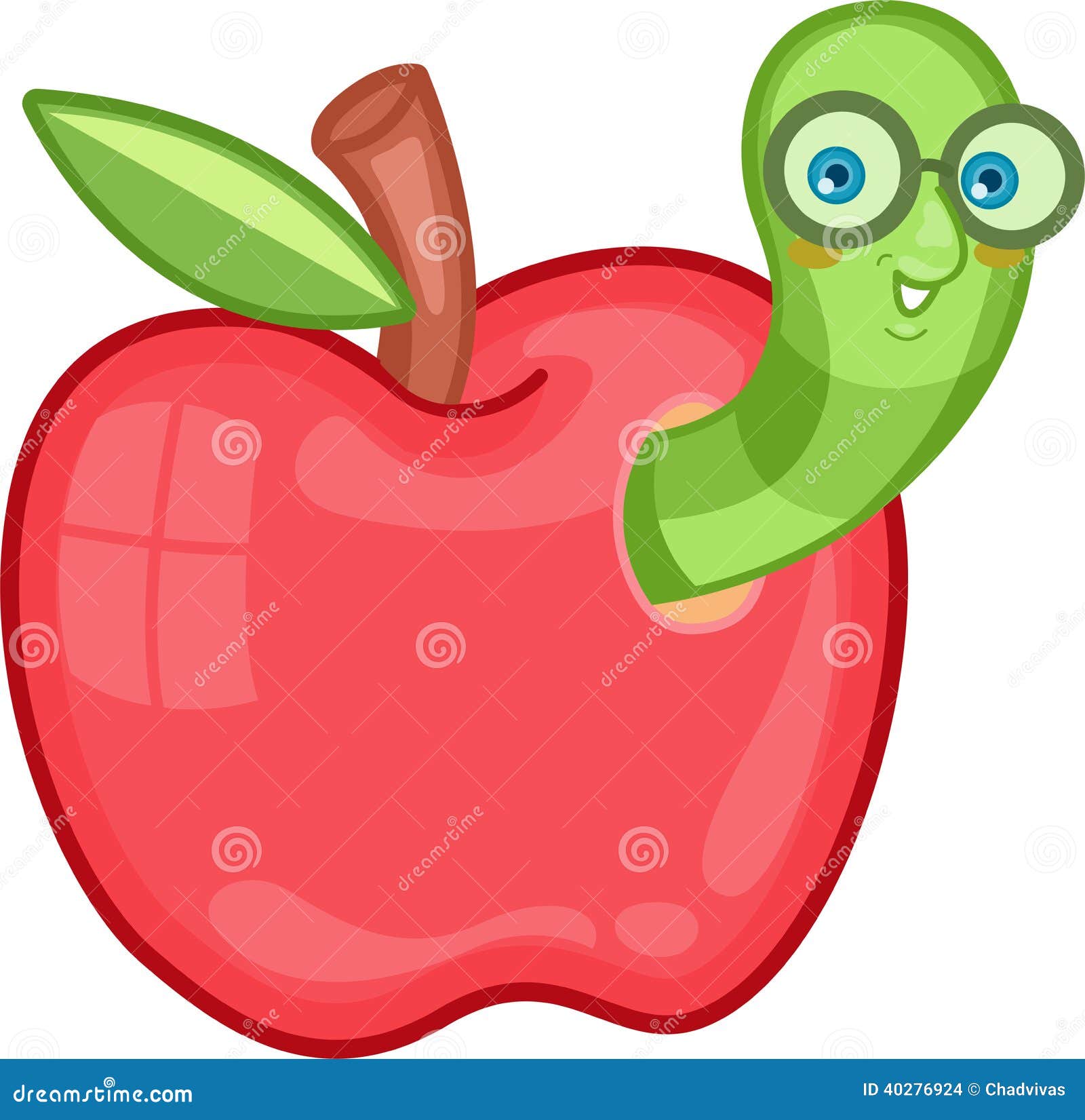 apple with worm clip art free - photo #23