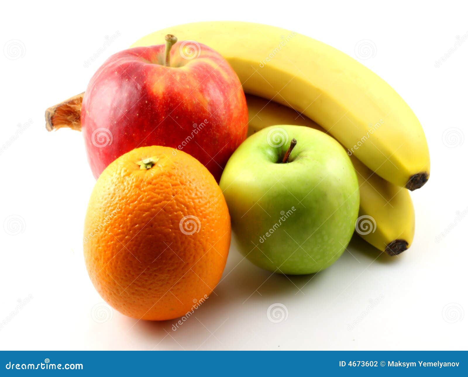 Apples, bananas and orange stock photo. Image of eating 4673602