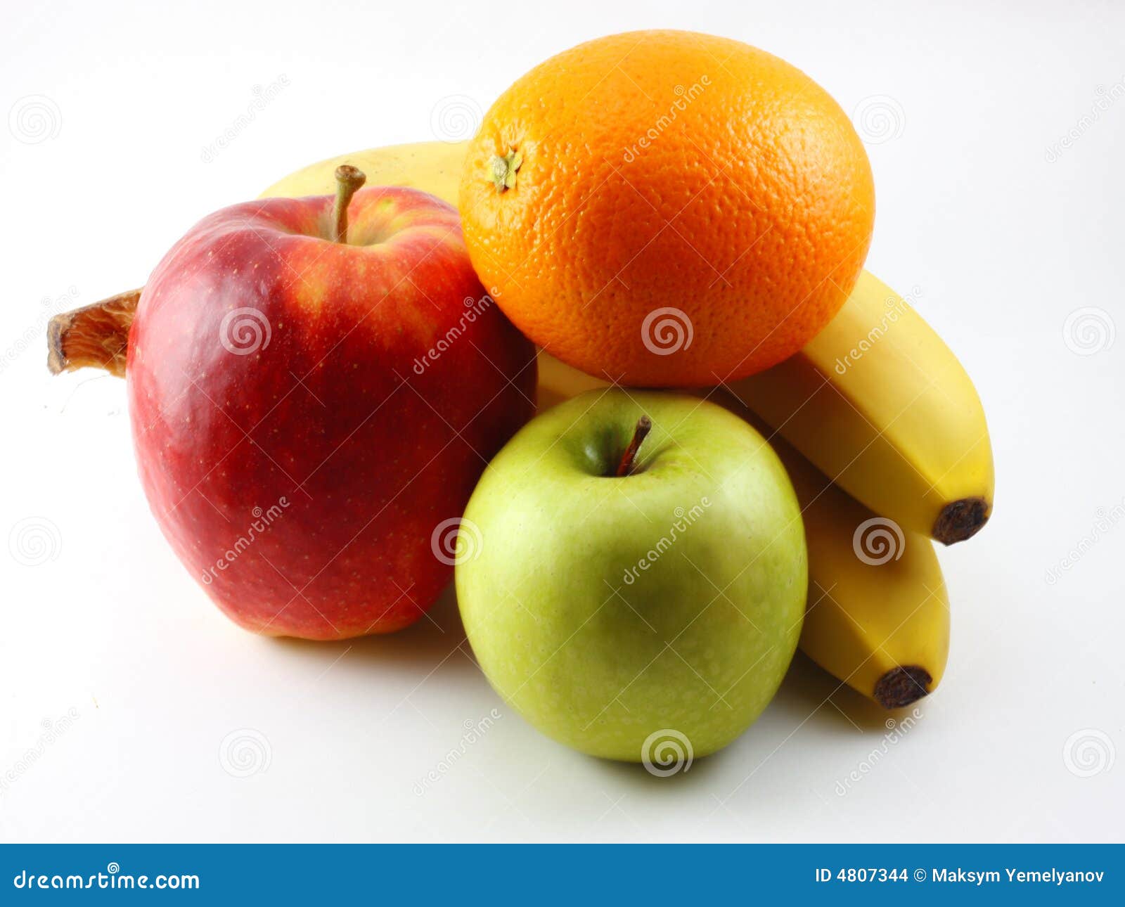 Apples Bananas And Orange Stock Photo Image Of Collection 4807344