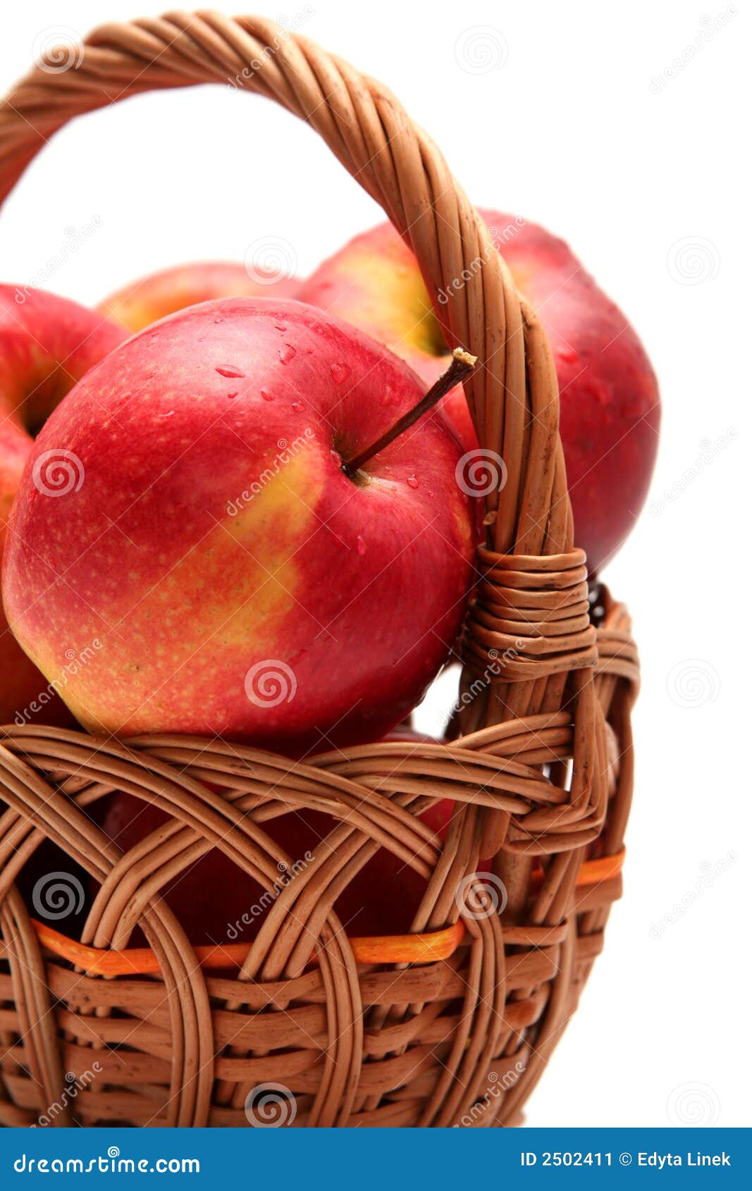 Apples in basket stock image. Image of nutrient, vitamin 2502411