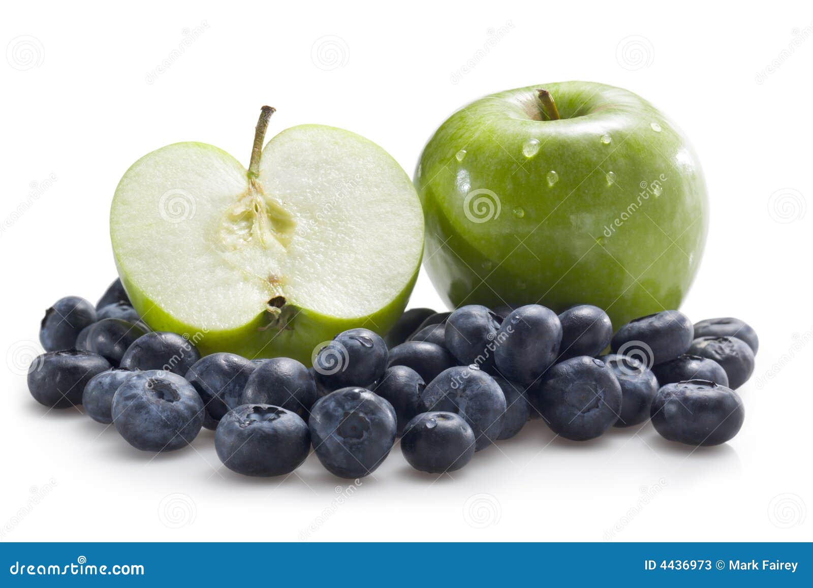Apples And Blueberries Stock Photos Image 4436973