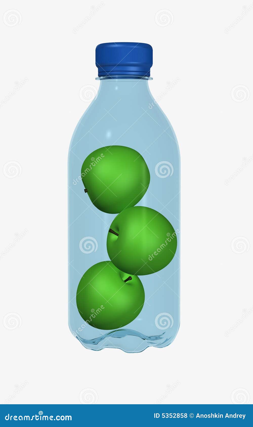 Apples in bottle stock illustration. Illustration of plant 5352858