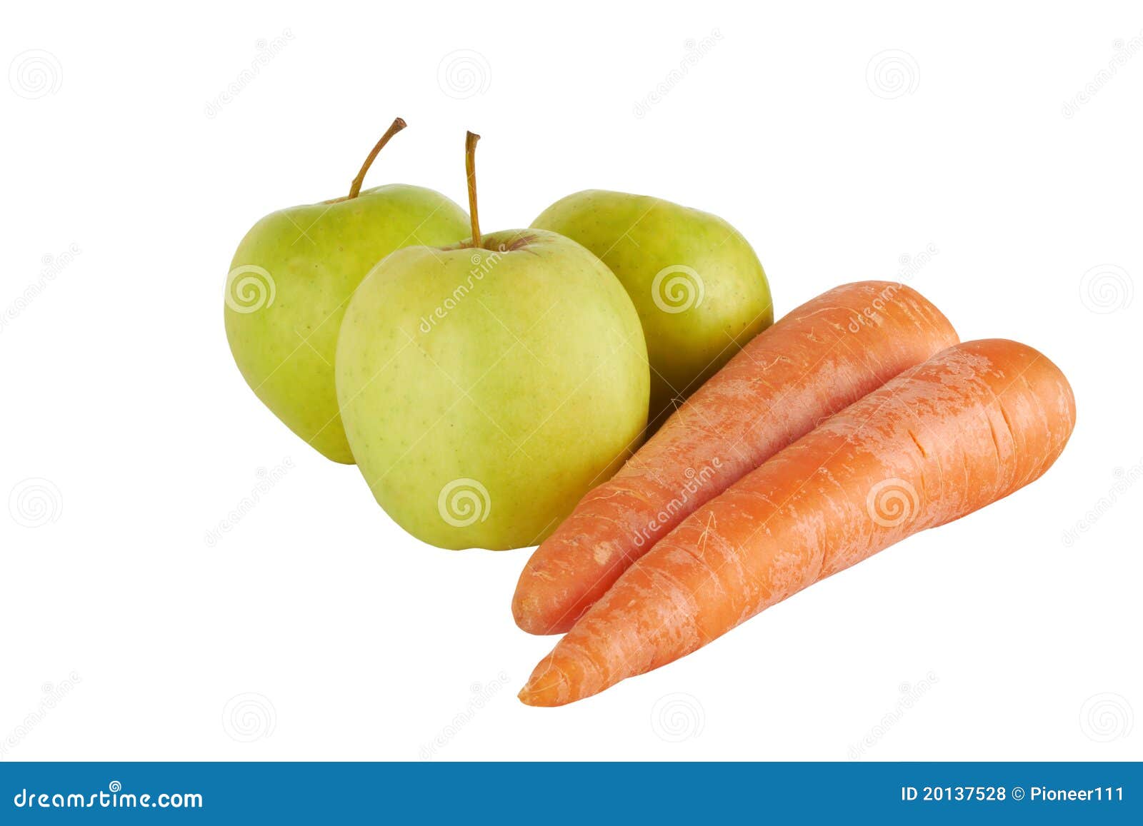 Apples, carrots stock photo. Image of carrot, object 20137528
