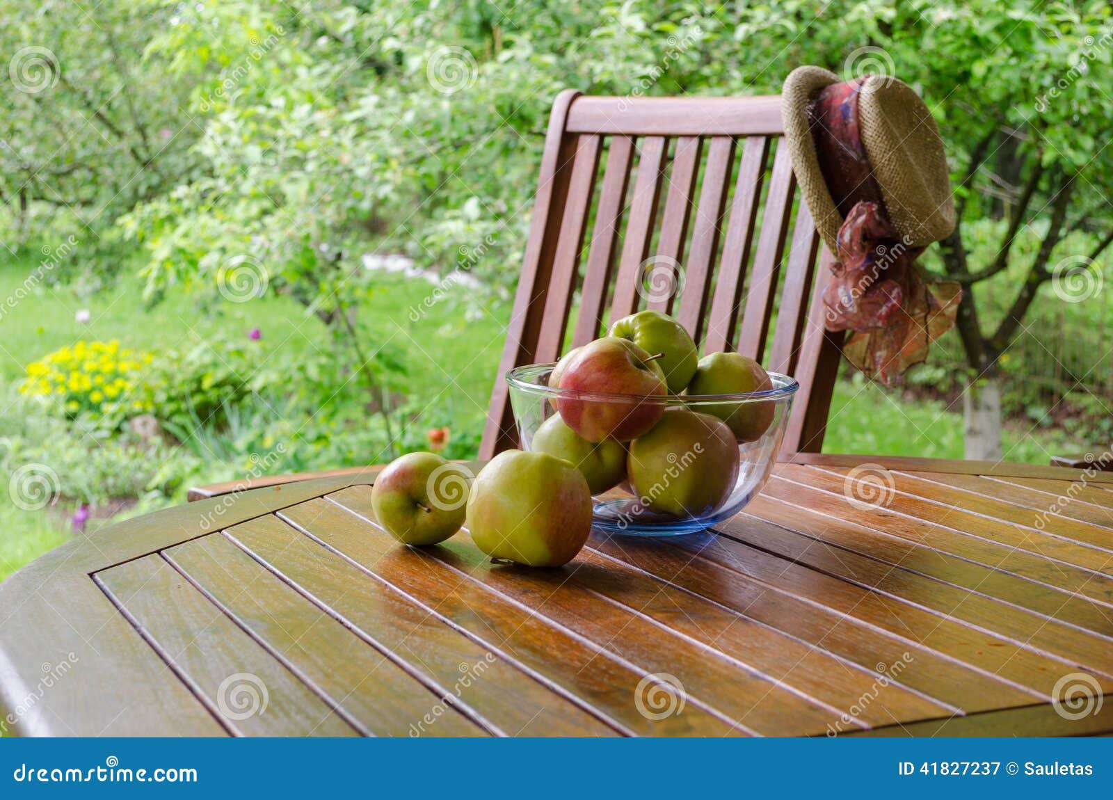 Dish Of Apples In Living Room