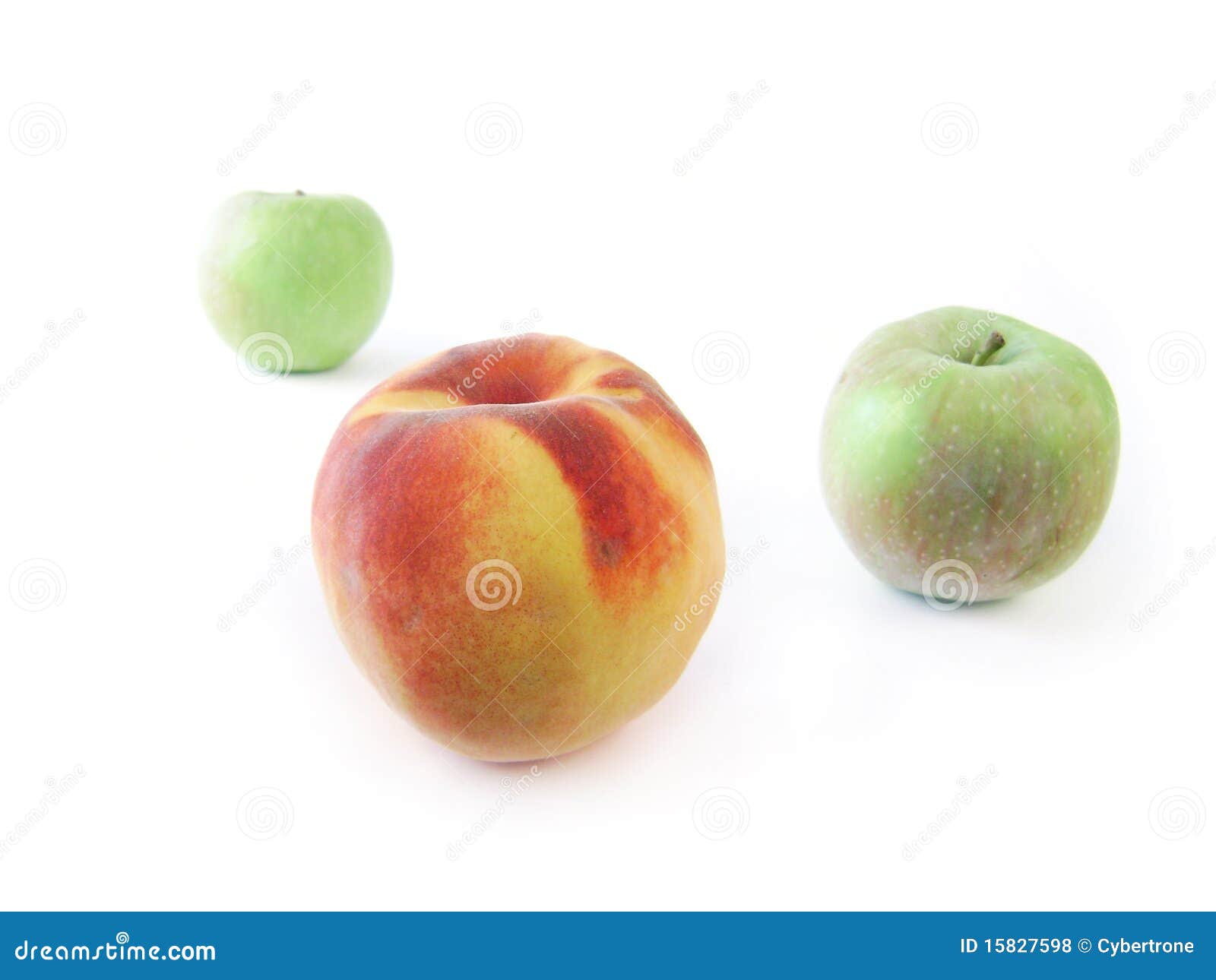 Apples and peach stock photo. Image of vitamin, life 15827598
