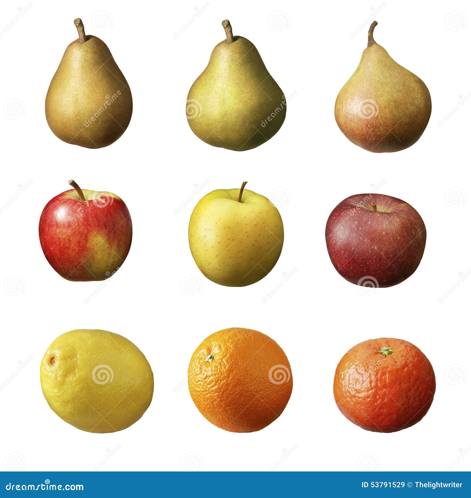 Apples an Pears, Fruit Isolated on White Stock Image Image of fresh
