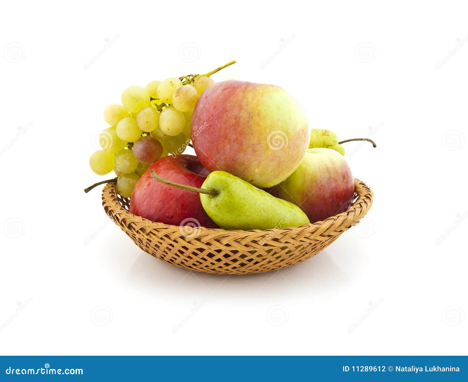 Apples, pears and grapes stock photo. Image of bunch 11289612