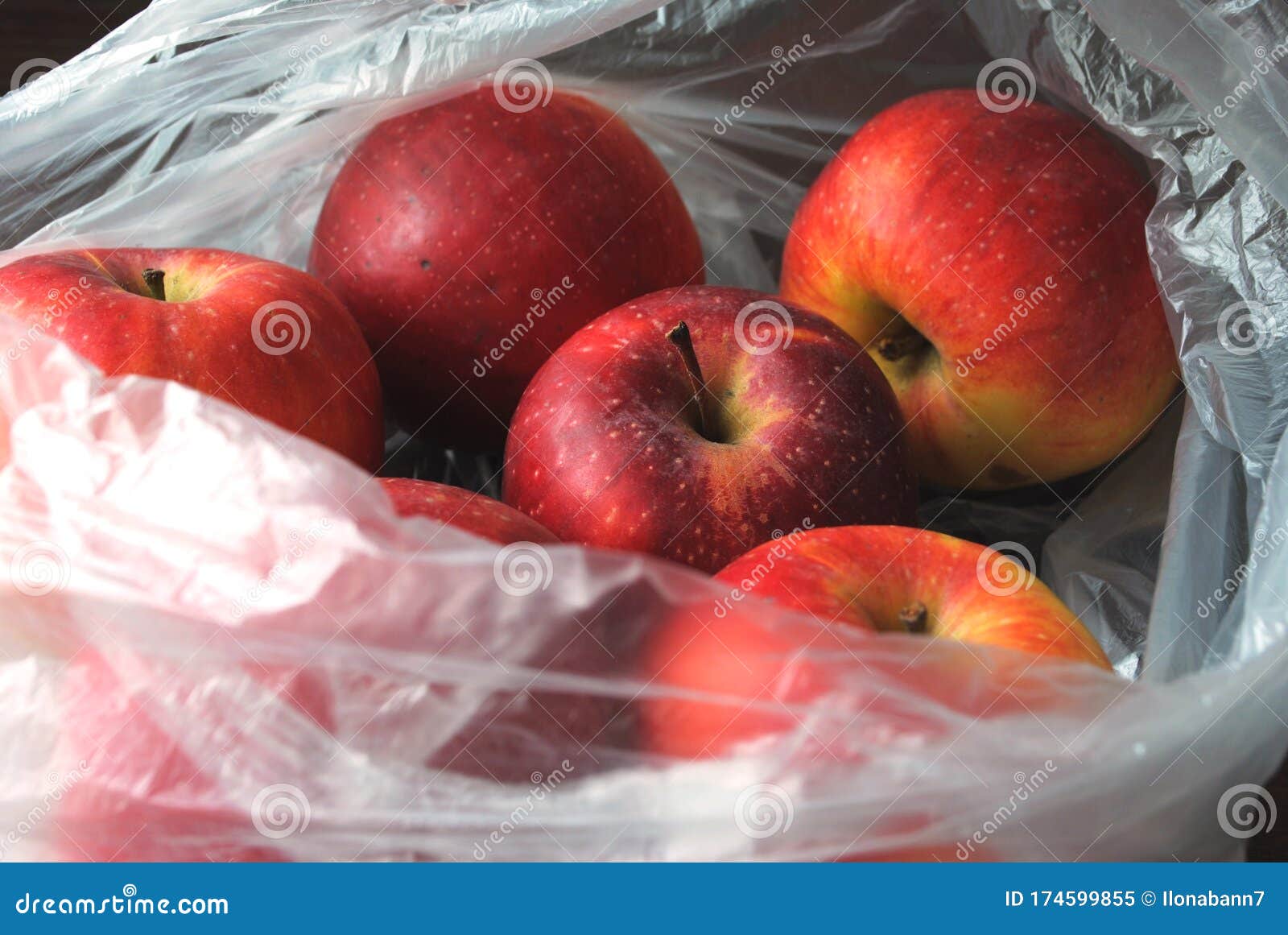 Plastic bag with tap full of apple juice isolated on white background. |  CanStock