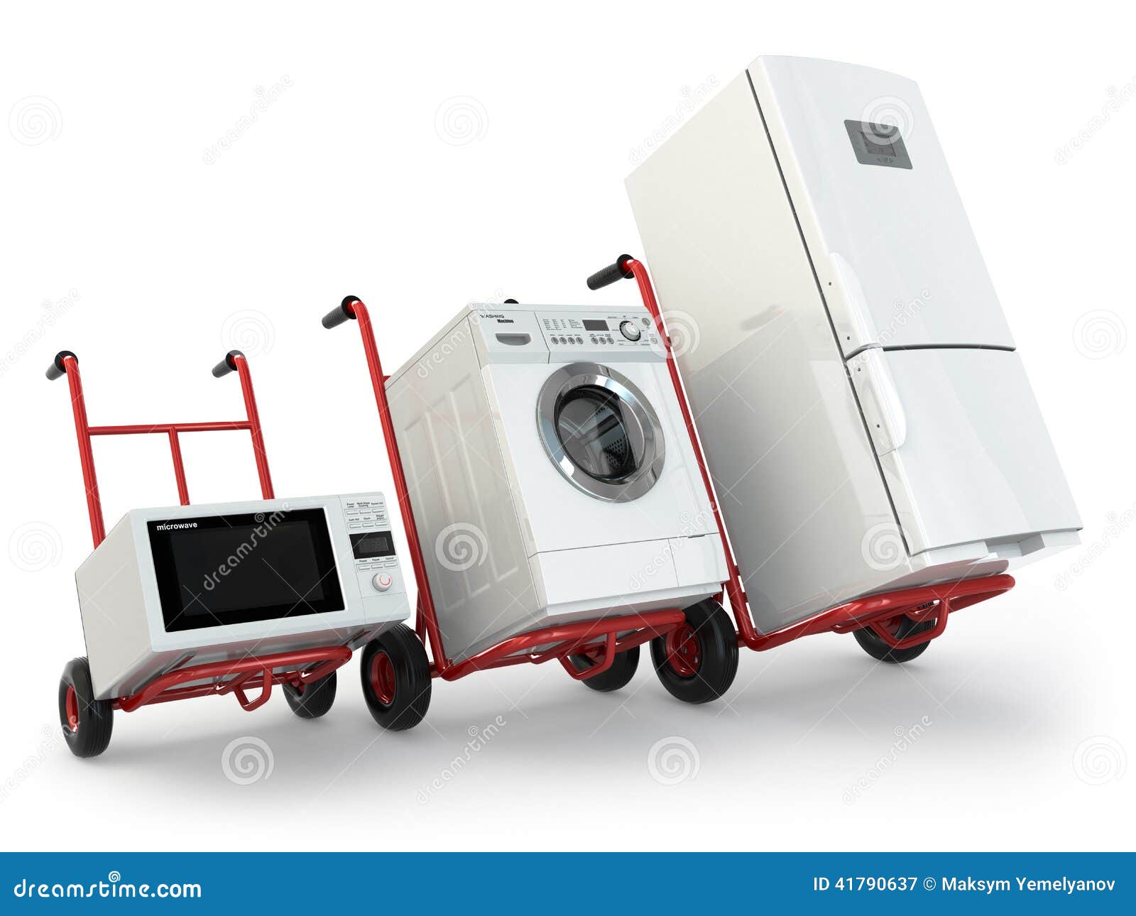 Appliance Delivery. Hand Truck, Fridge, Washing Machine ...