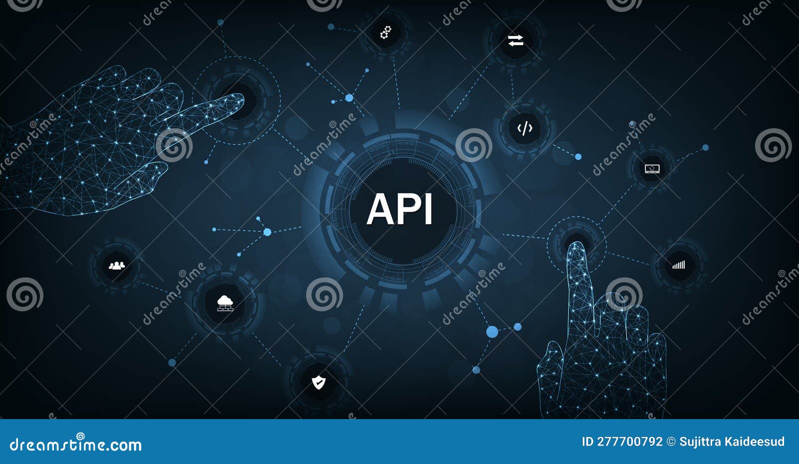 Application Programming Interface (API). Stock Illustration ...