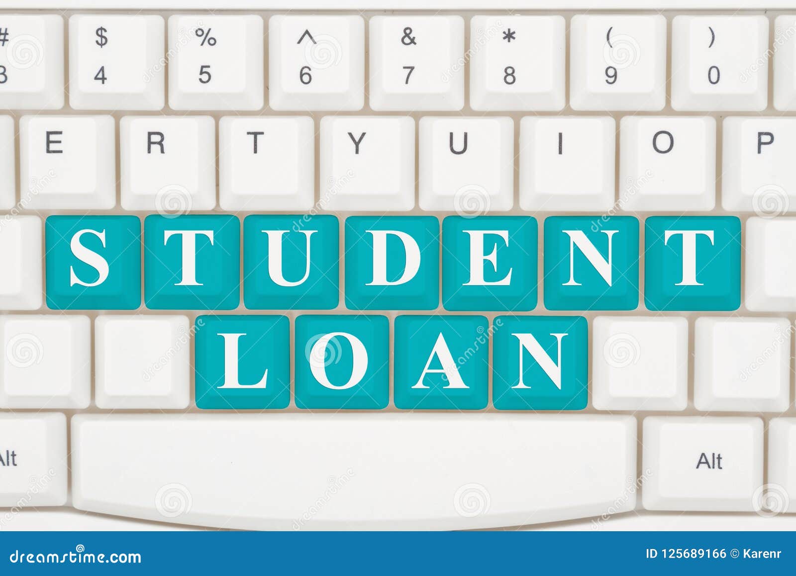 Applying for Student Loans Online Stock Photo - Image of keyboard, loan