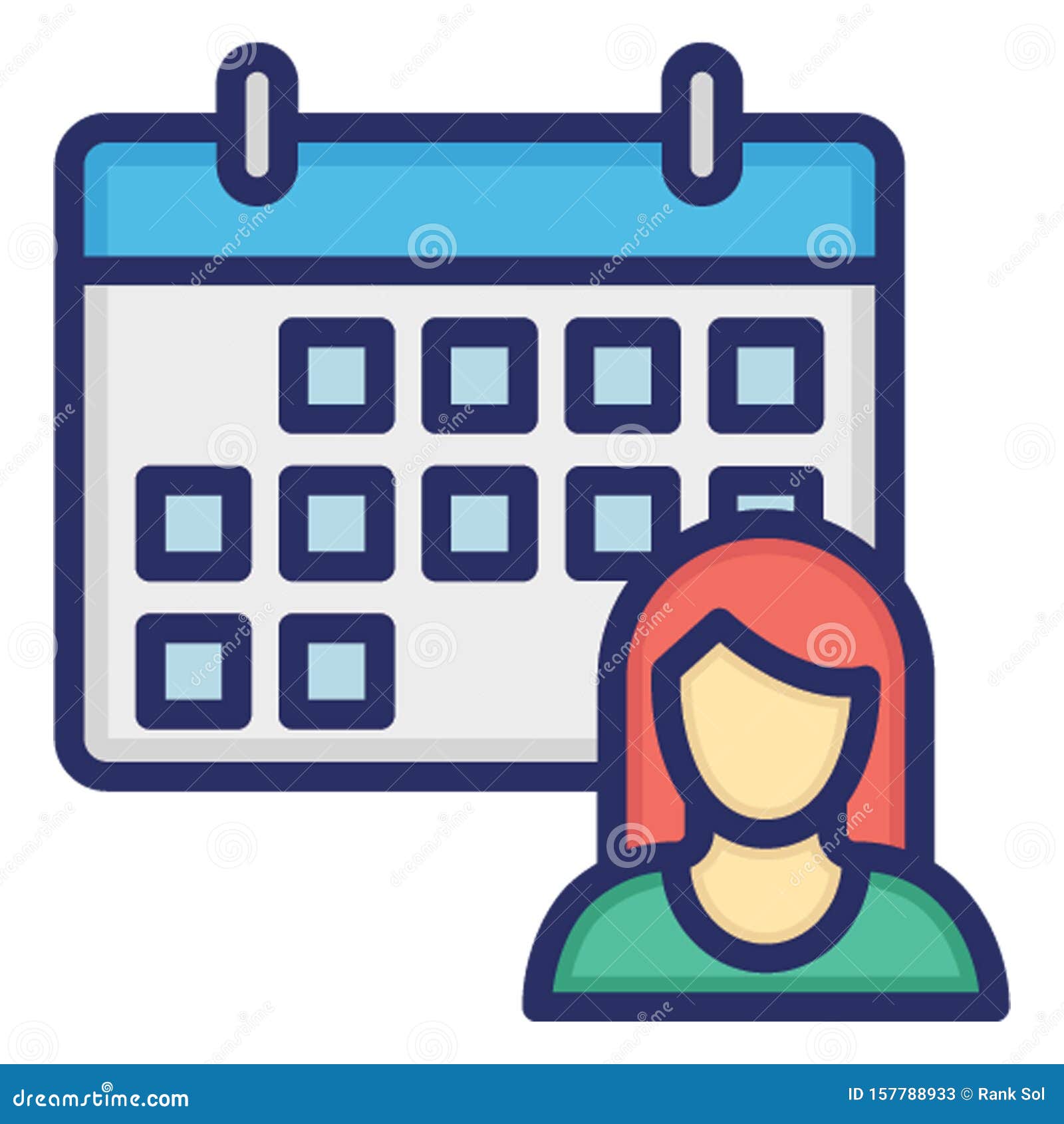 Appointment, Calendar . Vector Icon Which Can Easily Modify or Editable
