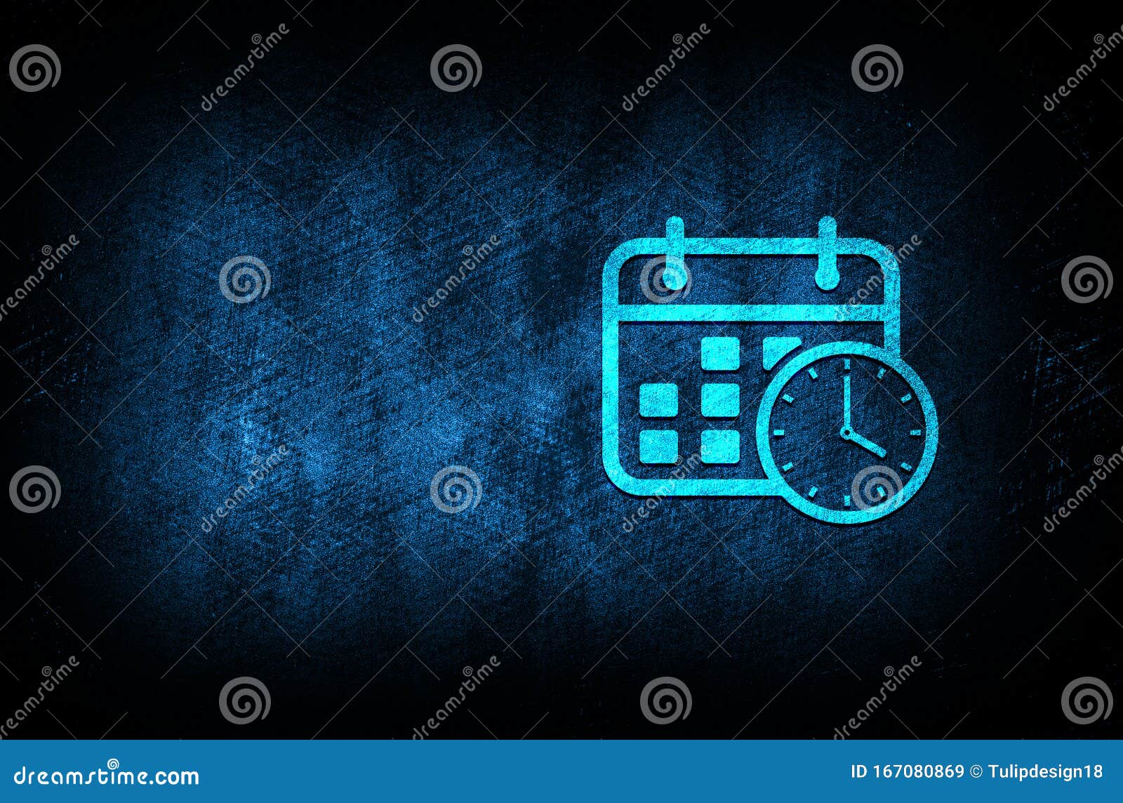 Appointment Date Calendar Icon Abstract Blue Background Illustration