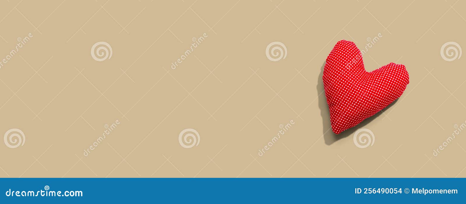 Appreciation Theme with a Handmade Heart Cushion Stock Photo Image of