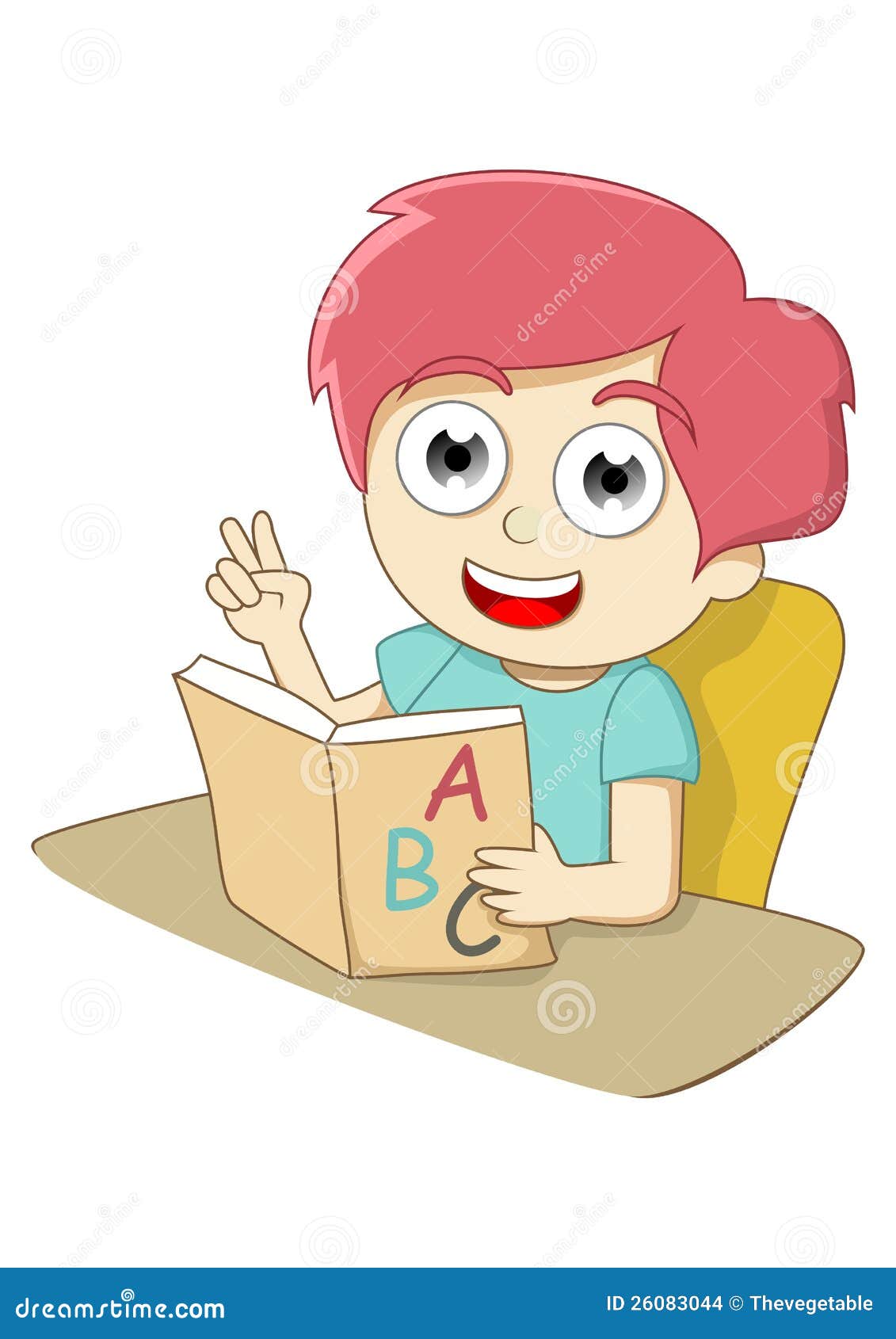 Apprendimento. Un bambino che sta imparando l'alfabeto