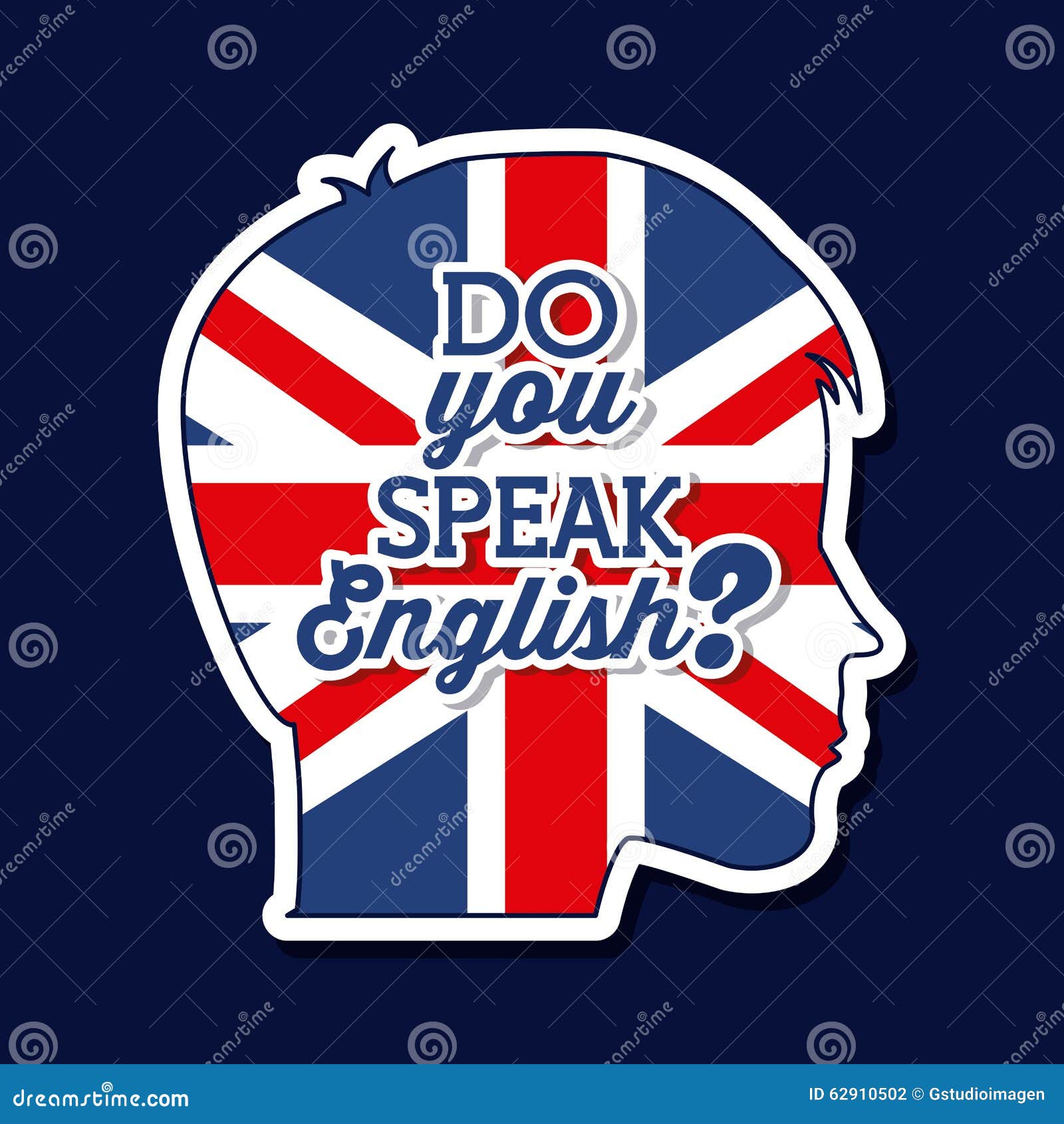 Apprenez La Conception De L'anglais Illustration de Vecteur