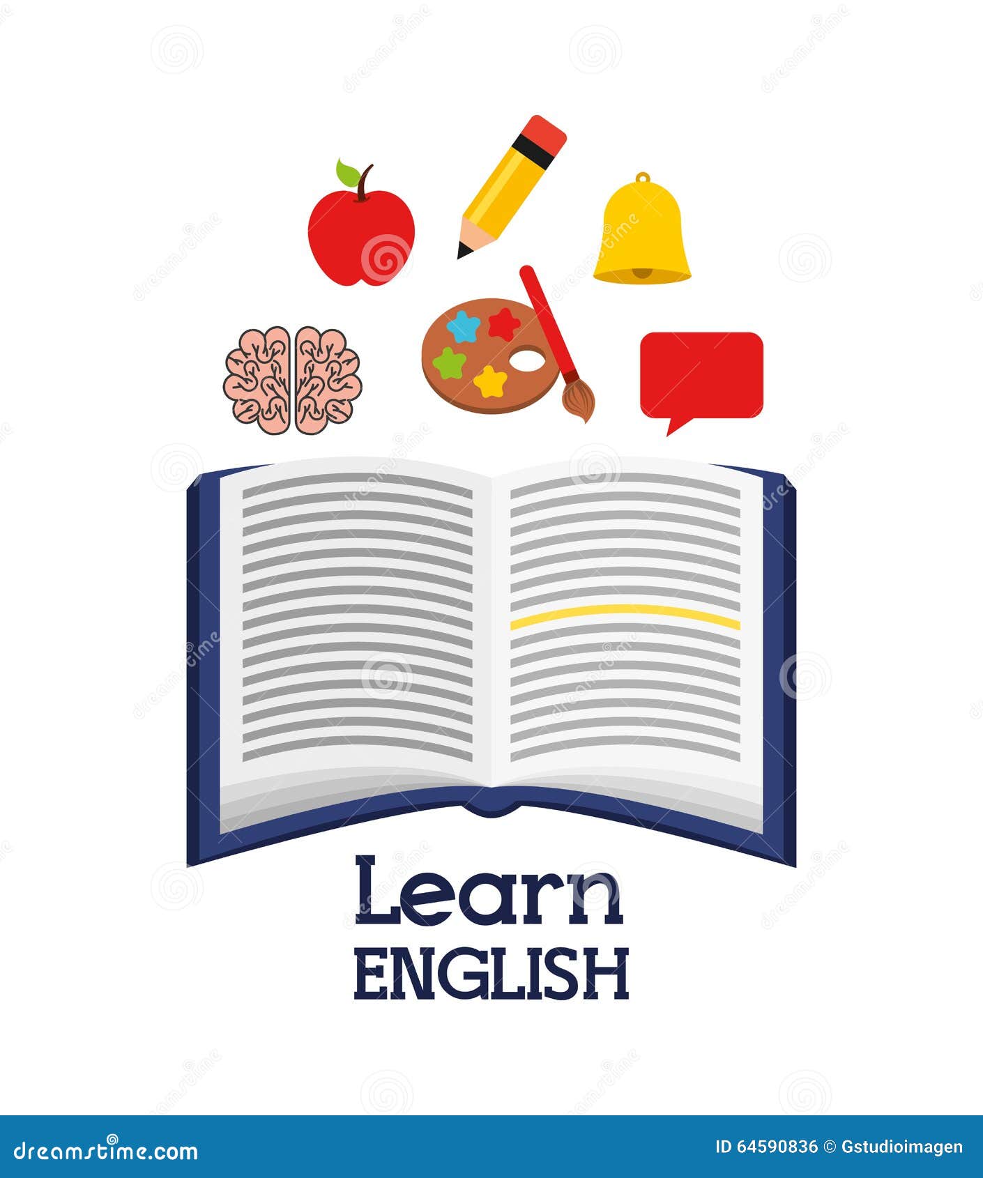 Apprenez La Conception De L'anglais Illustration Stock Illustration