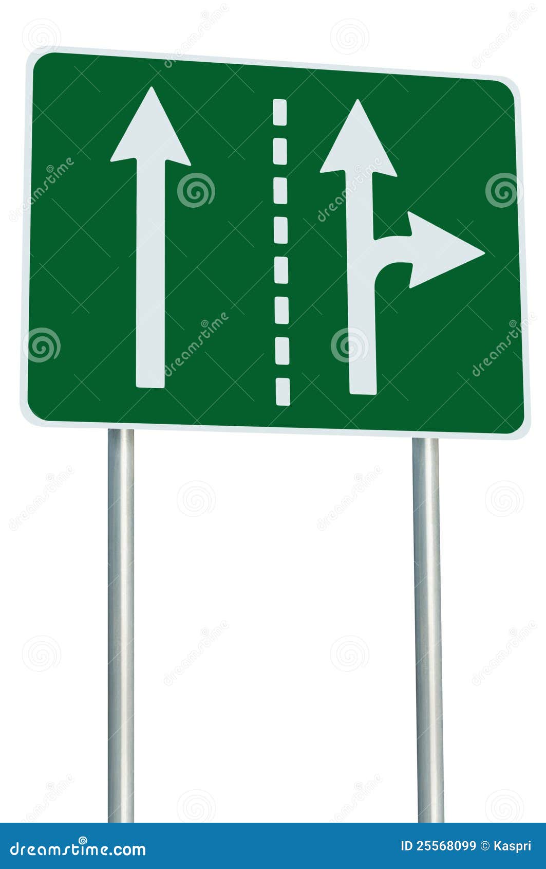 appropriate traffic lanes crossroads junction sign