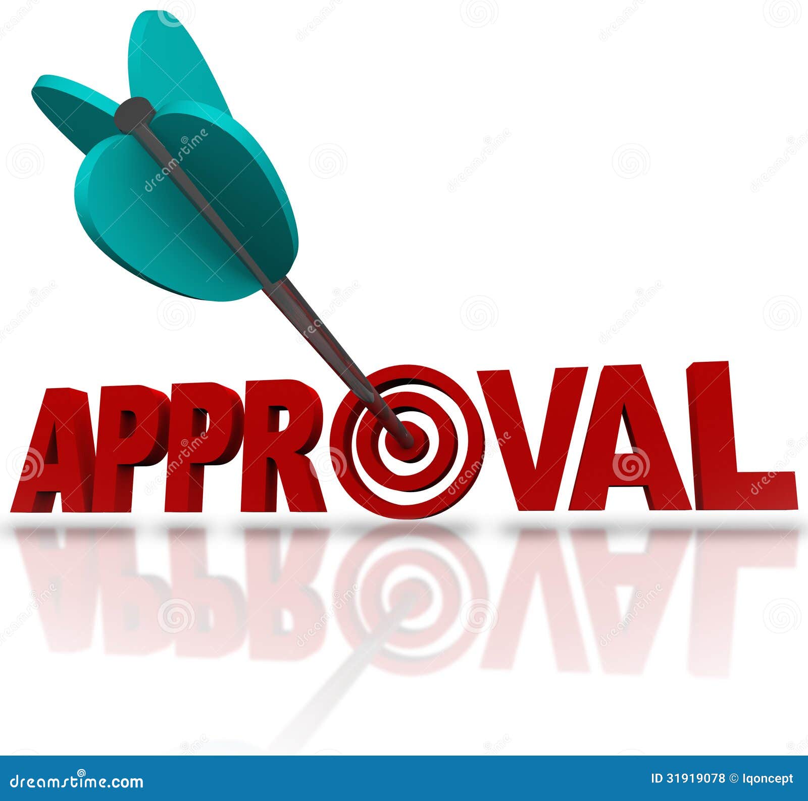 approval word arrow target seeking acceptance good reaction