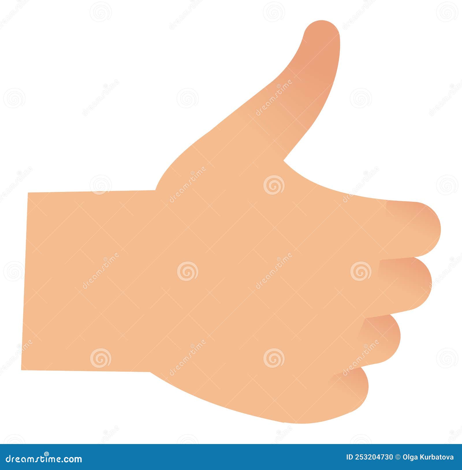 approve icon. like hand gesture. thumb up