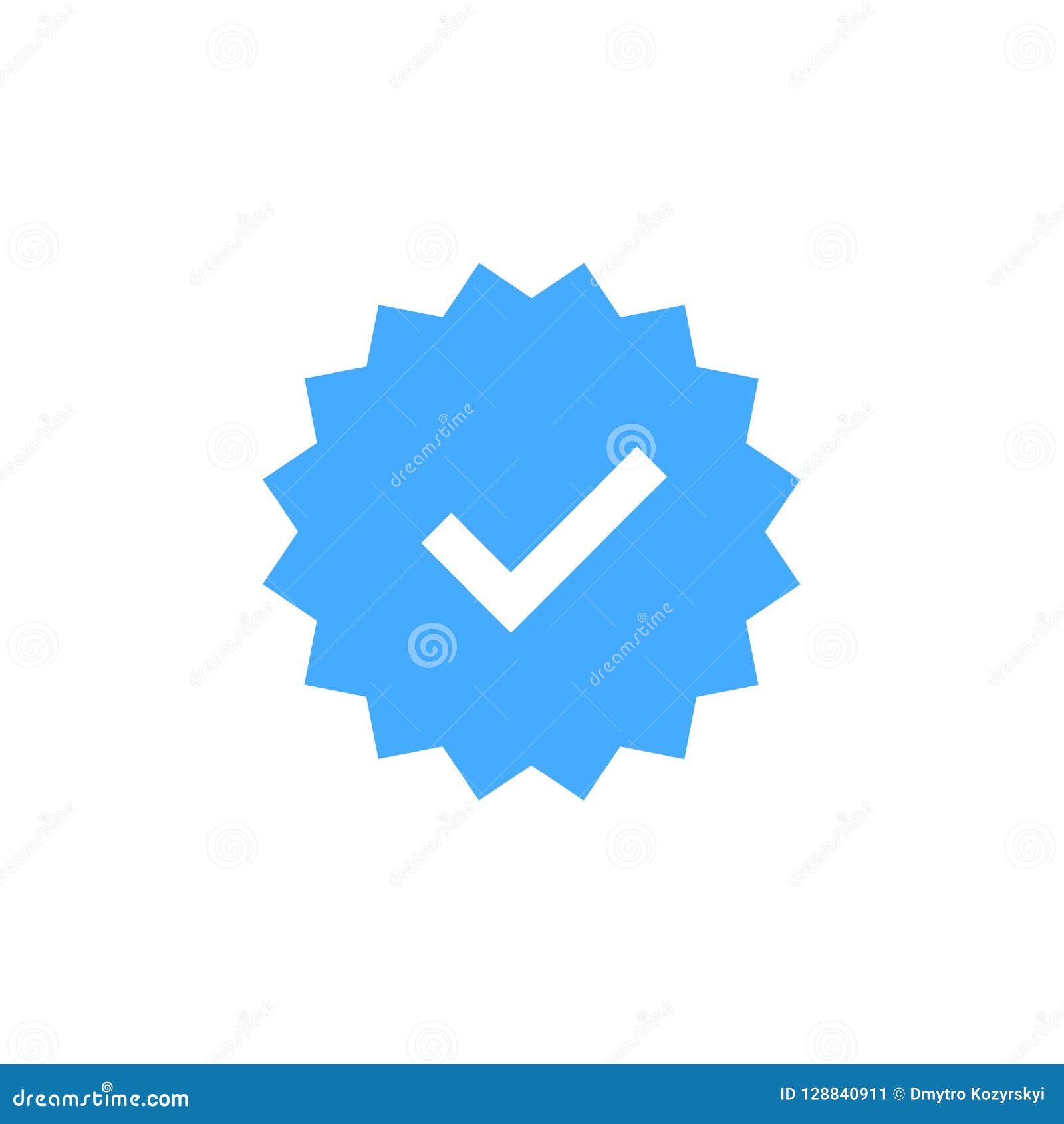 Approved Icon. Profile Verification. Accept Badge. Quality Icon. Check  Mark. Sticker with Tick. Vector Illustration. Stock Vector - Illustration  of checkmark, poll: 128840911