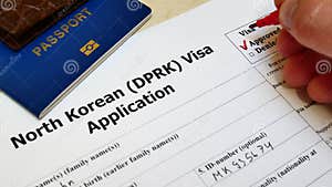 Approved In North Korean DPRK Visa Application Form Stock Footage Video Of Work Dprk 217176372 Approved In North Korean DPRK Visa Application Form Stock Footage Video Of Work Dprk 217176372