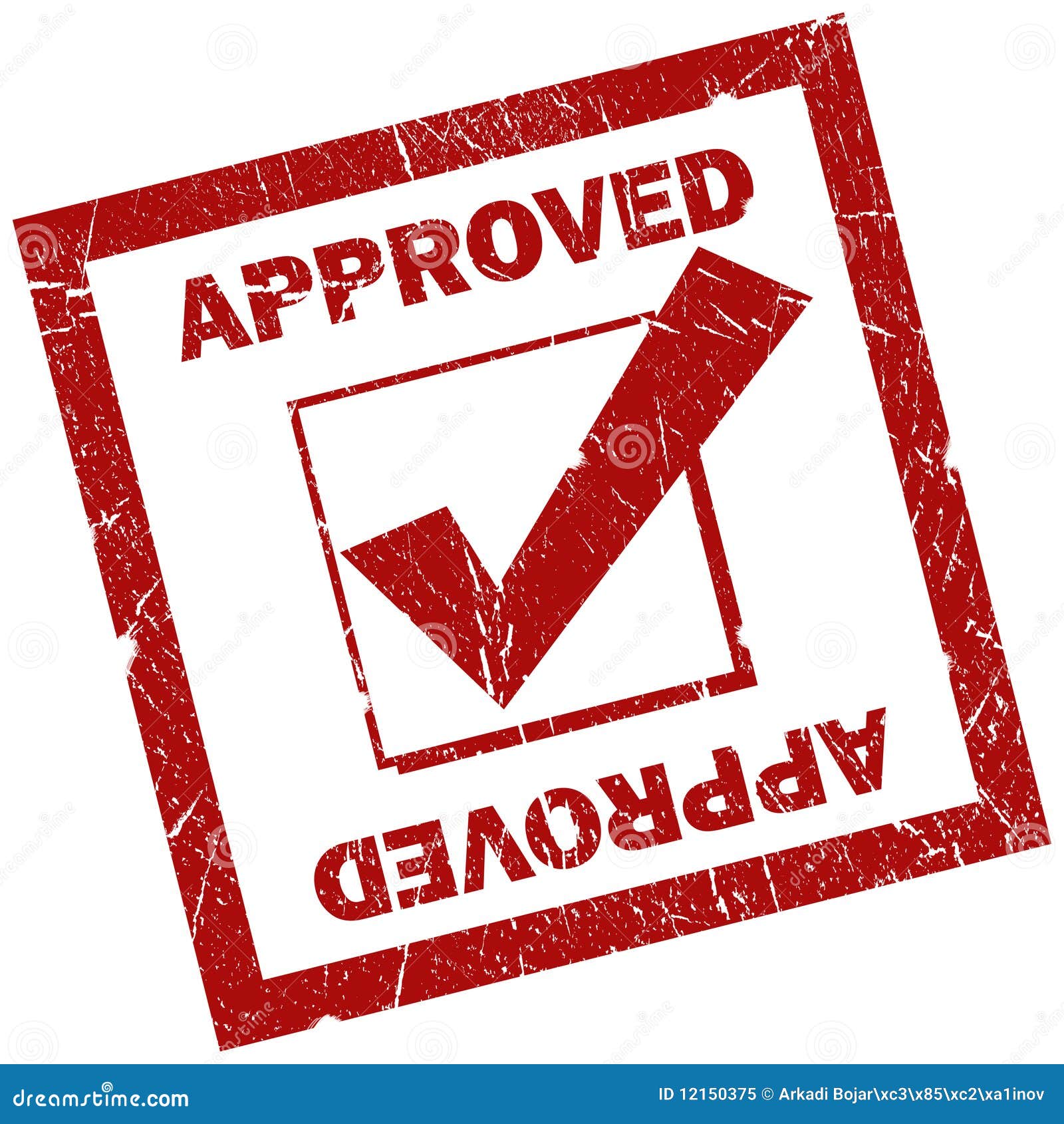 Approved stamp stock illustration. Illustration of grunge - 12150375