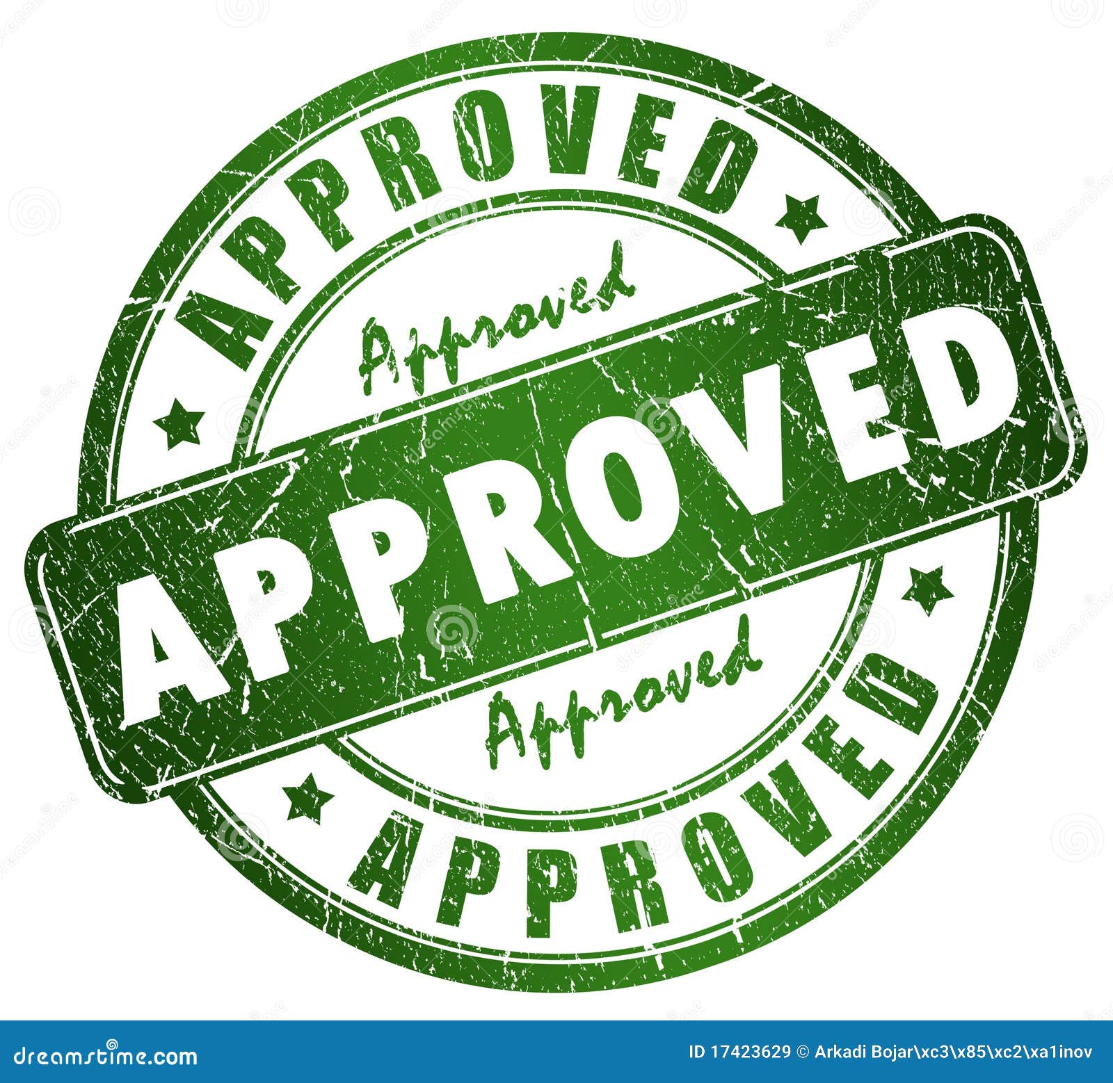 Approved stamp stock illustration. Illustration of logo - 17423629