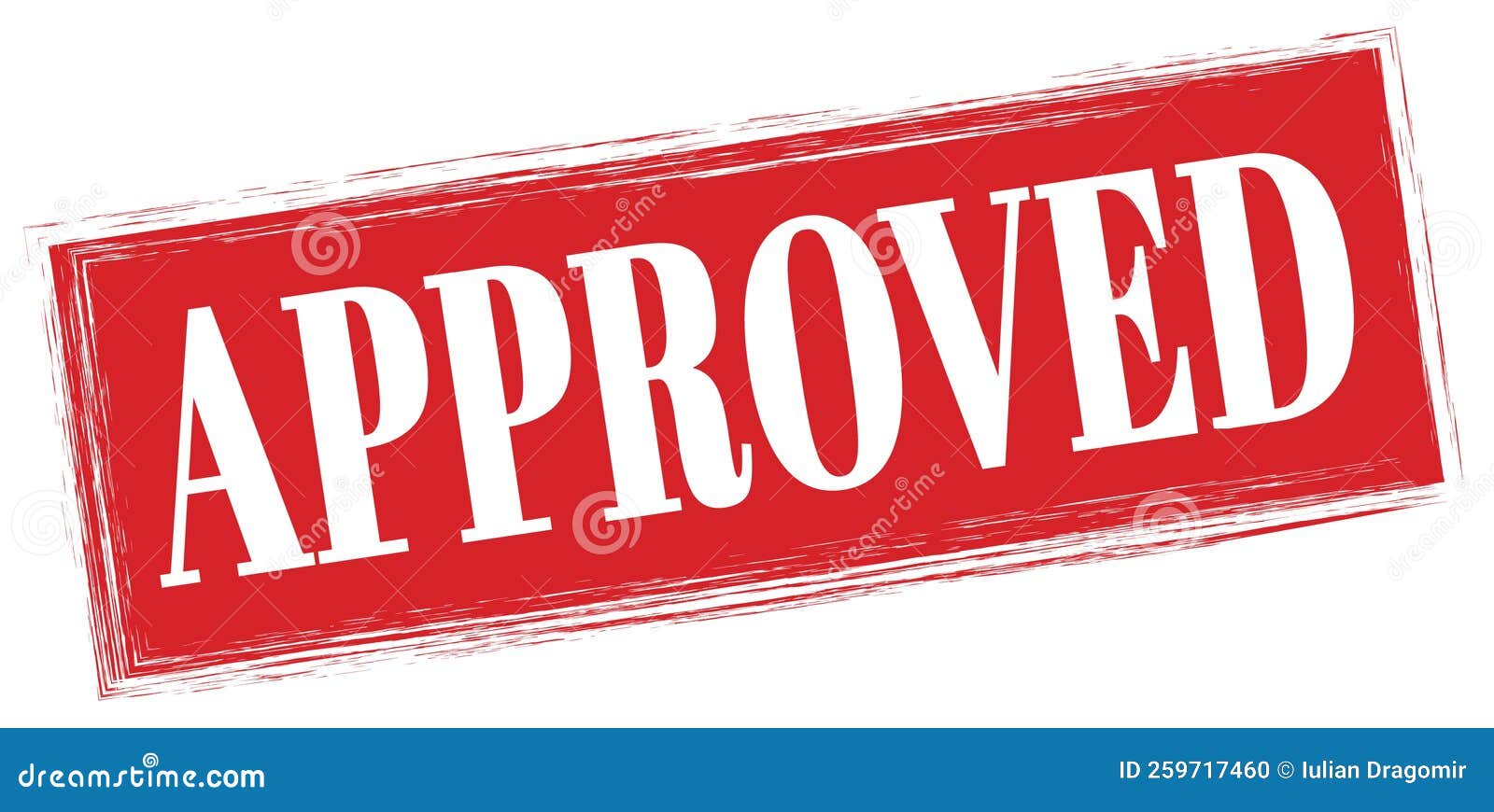 APPROVED Text Written on Red Stamp Sign Stock Photo - Image of icon