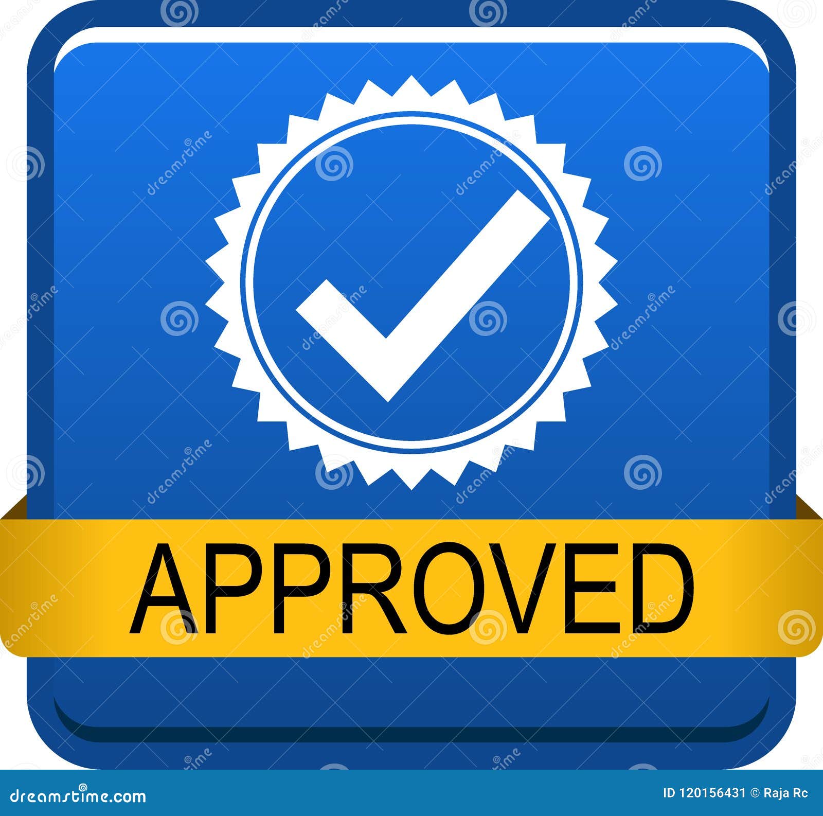 approved web button