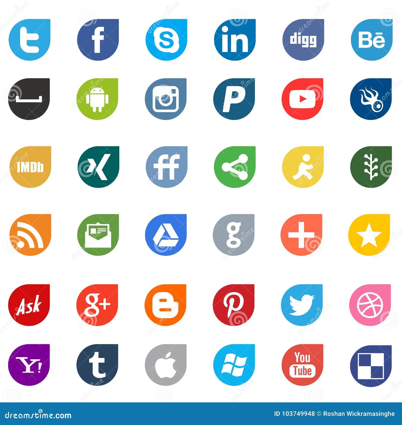 Apps Social Media Networking Logo Signs Editorial Stock Photo ...