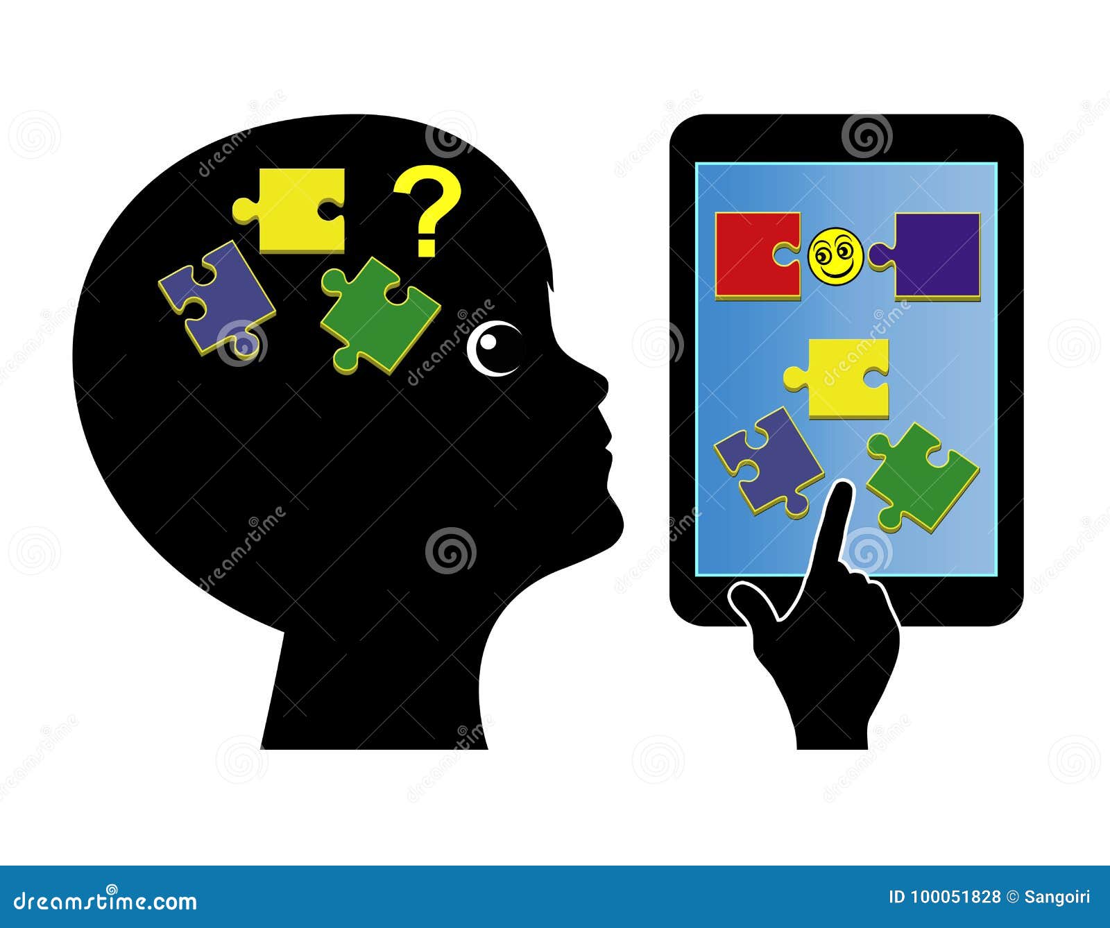 Apps for Toddlers stock illustration. Illustration of psychology
