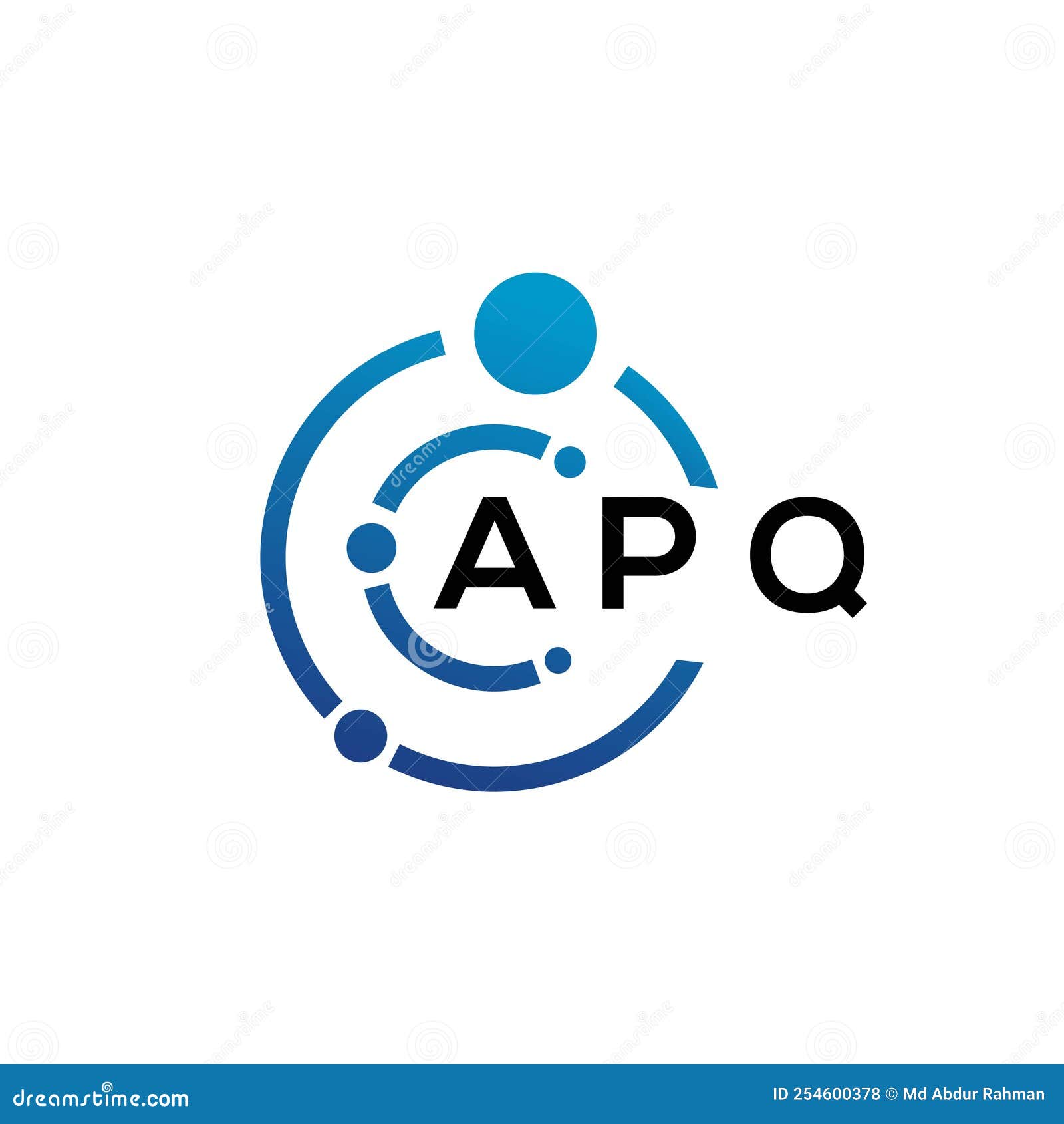 apq letter logo  on black background. apq creative initials letter logo concept. apq letter 