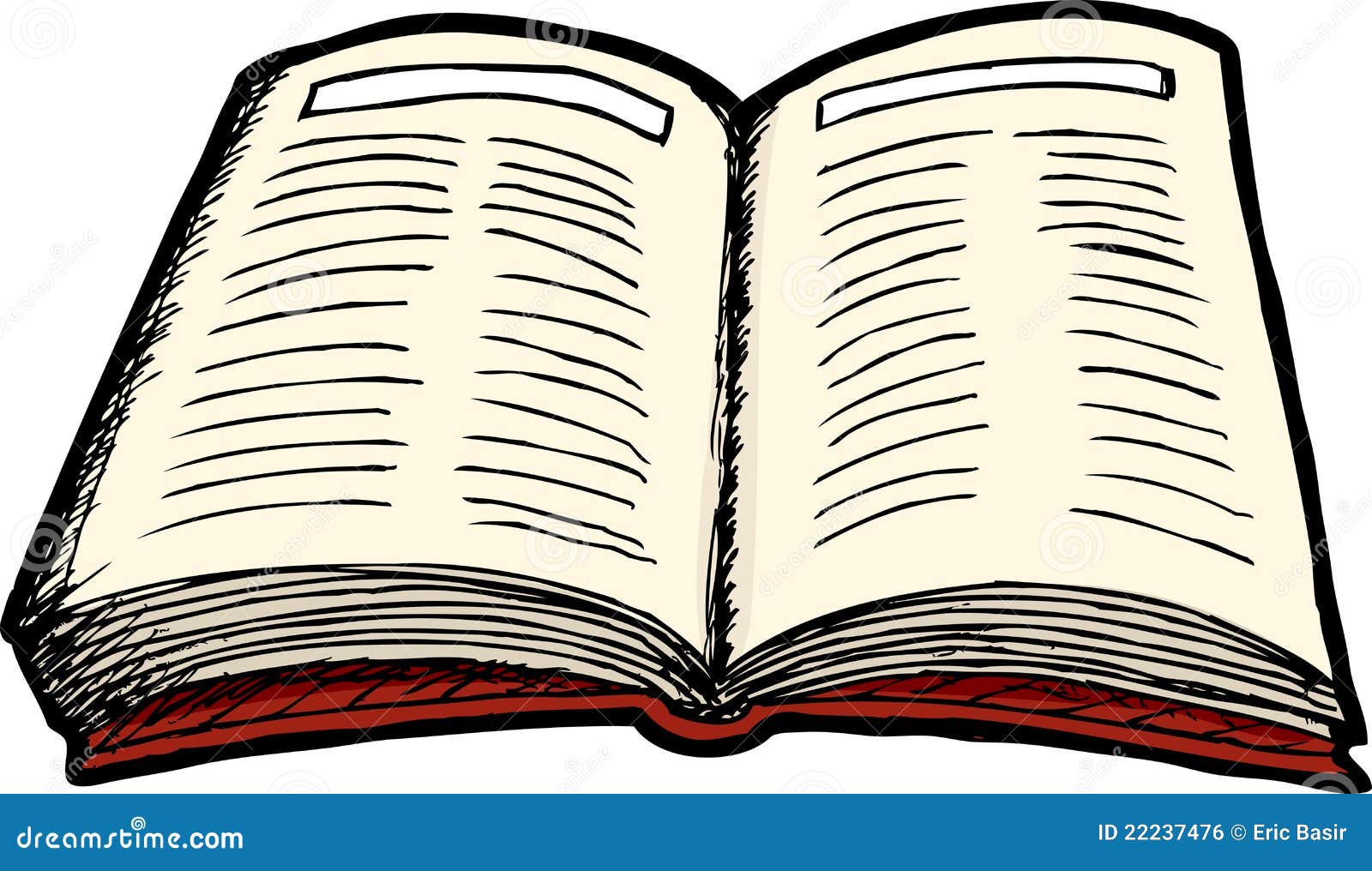 Apra il libro illustrazione vettoriale. Illustrazione di testo 22237476