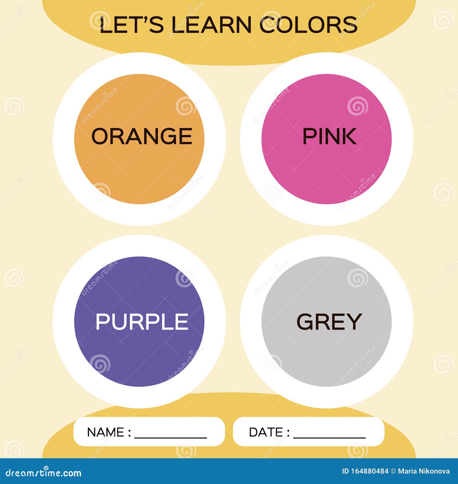 Saiba Cores Names Em Inglês Para Pessoas Que Falam Português: Livro De  Colorir Shapes Fun Vários Exercícios Para Crianças, Adultos , Idosos   Amarelo Verde Roxo Orange Rosa E Outros