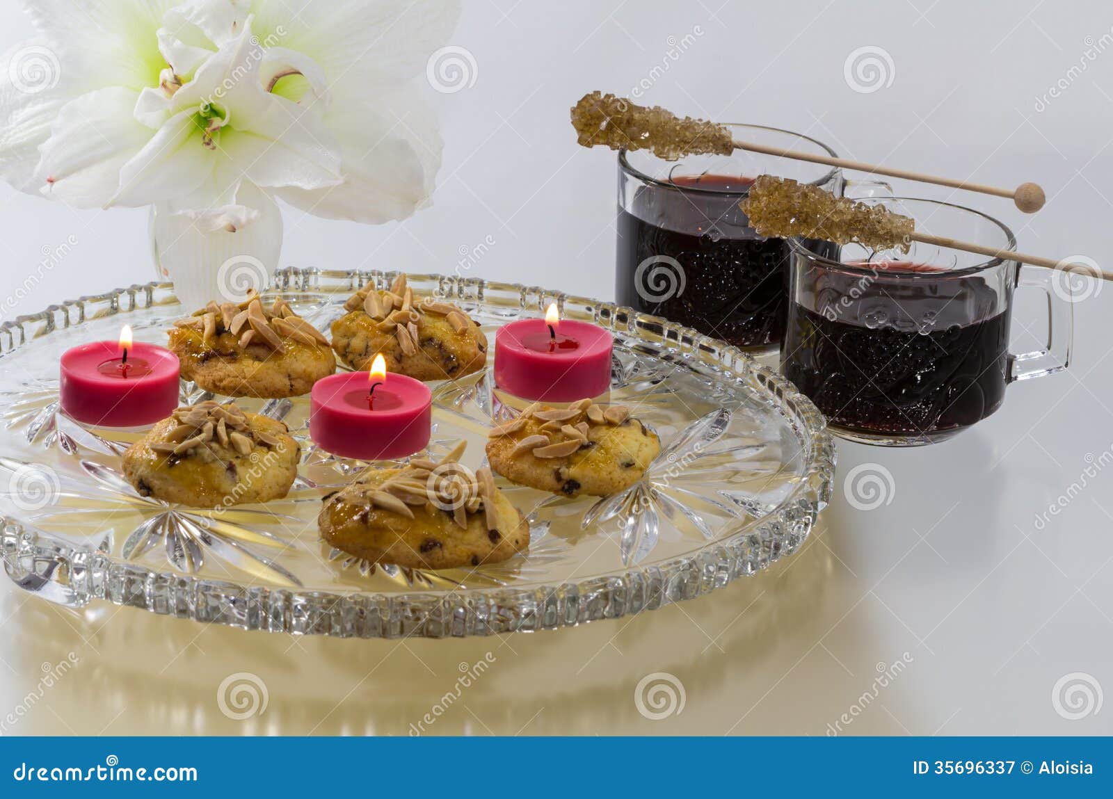 Apricot almond cookies stock image. Image of winter, brown 35696337