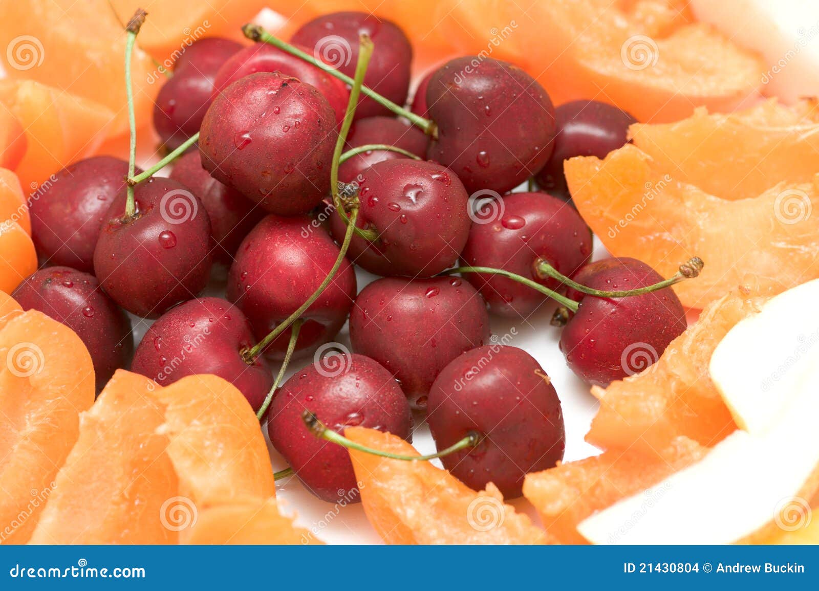 Apricot, cherries stock photo. Image of angle, berry 21430804