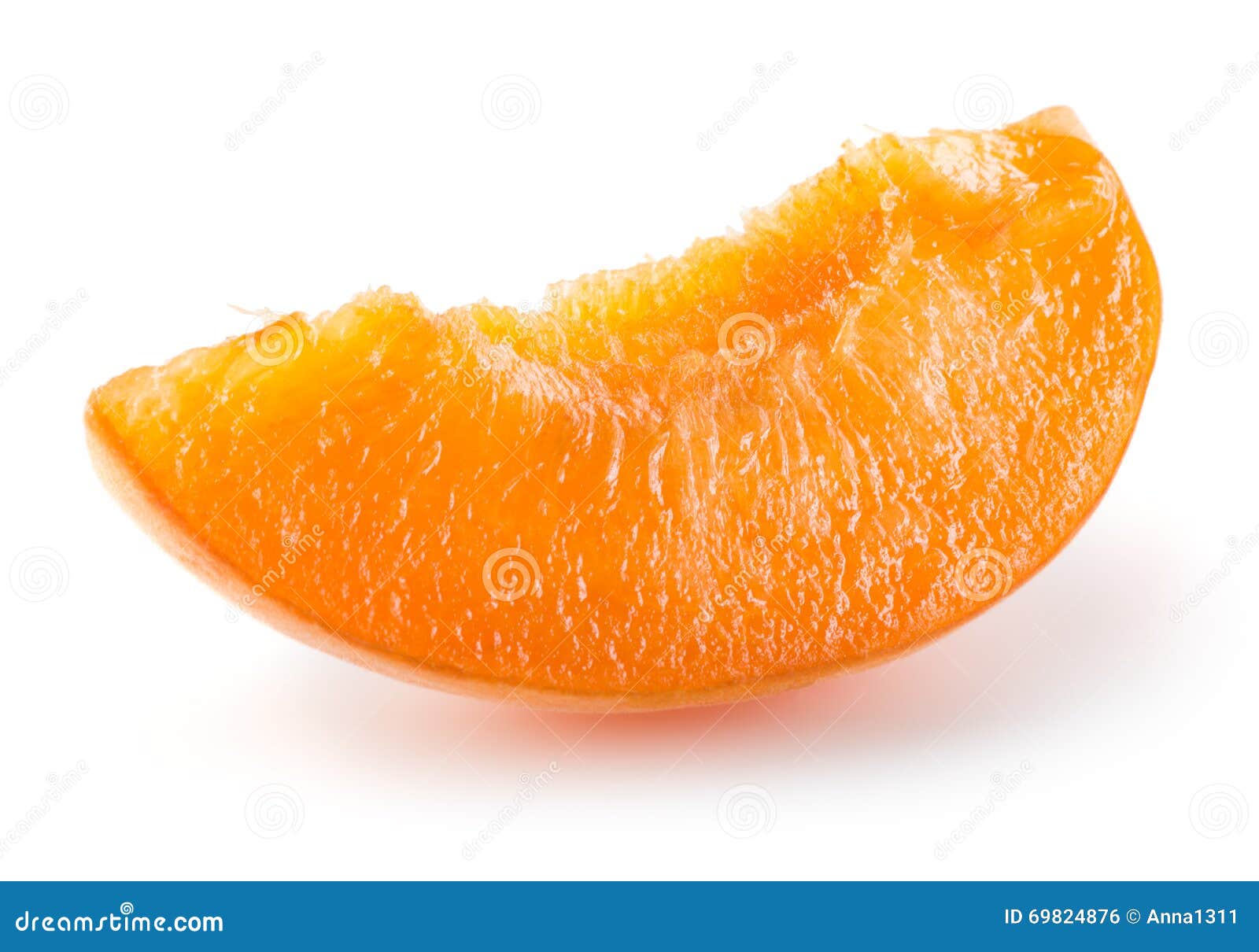 Apricot Slice On A White Background. Stock Photo Image of object