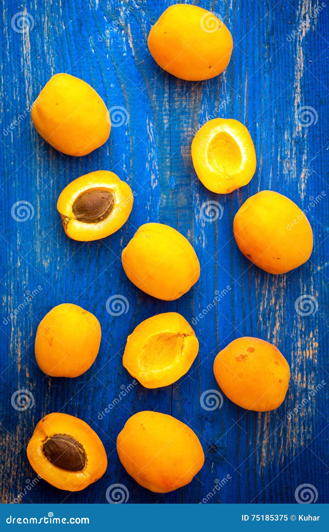 Apricots stock image. Image of yellow, macro, closeup 75185375