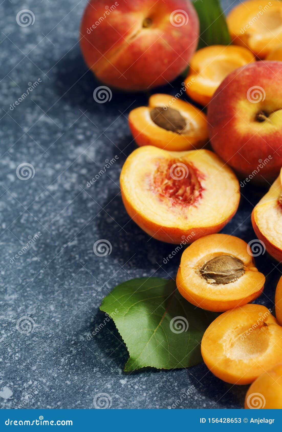 Apricots and peaches stock image. Image of peach, healthy 156428653