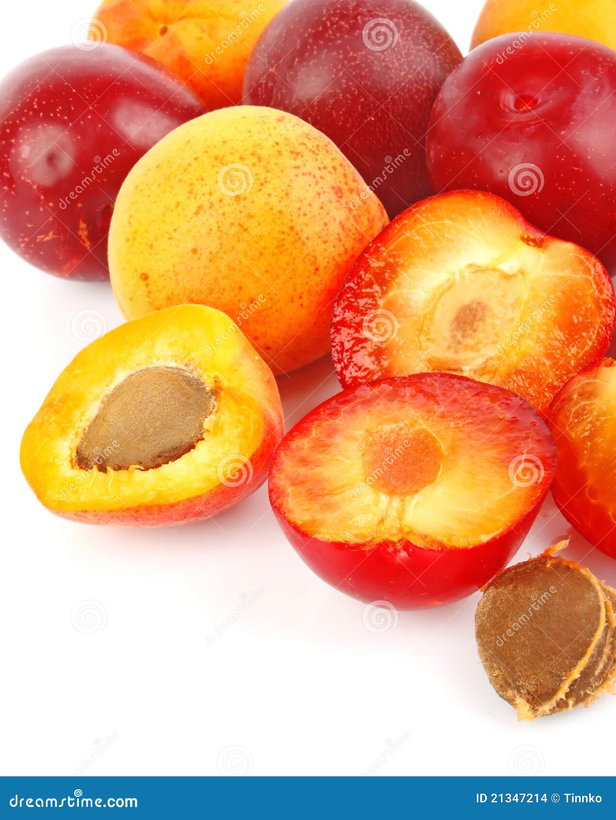 Apricots and plums stock photo. Image of natural, yellow 21347214