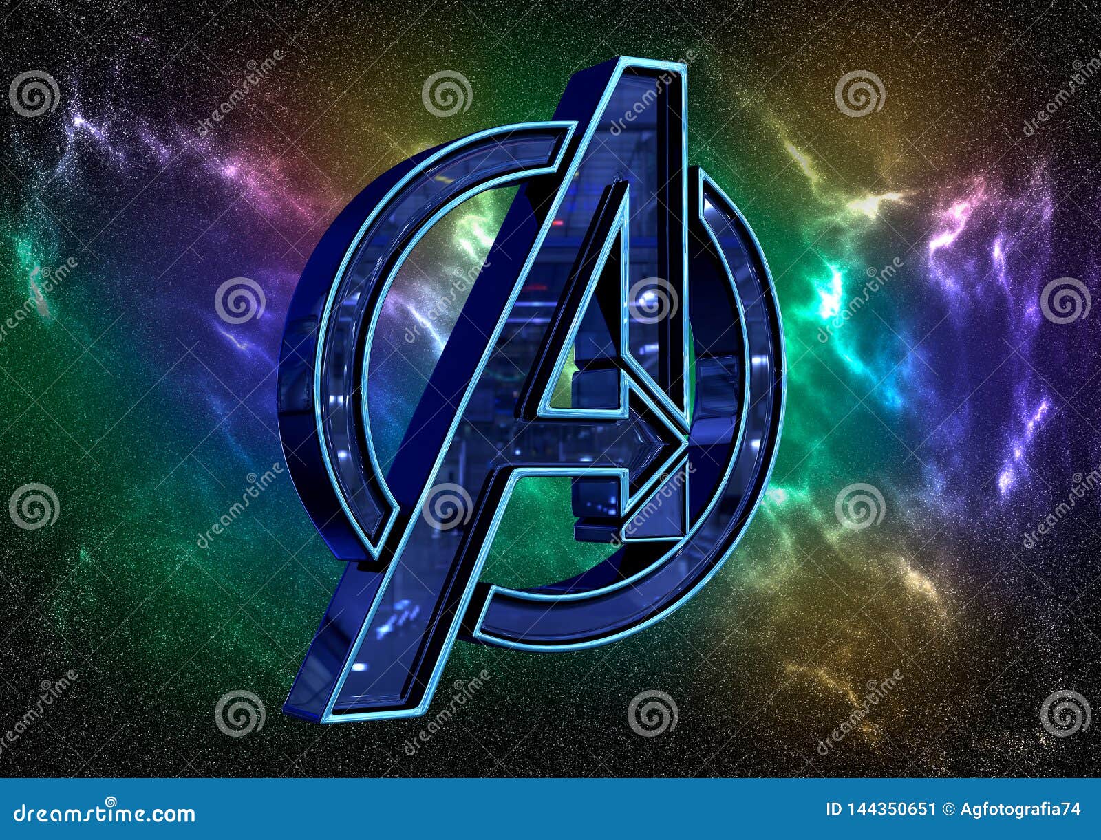 3D Printed Avengers Rotating Logo by potentprintables | Pinshape