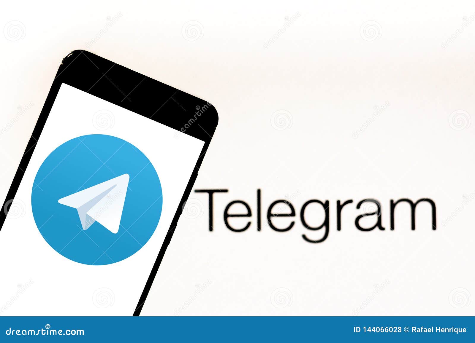Telegram App Logo On Your Mobile Device. Telegram Is An ...