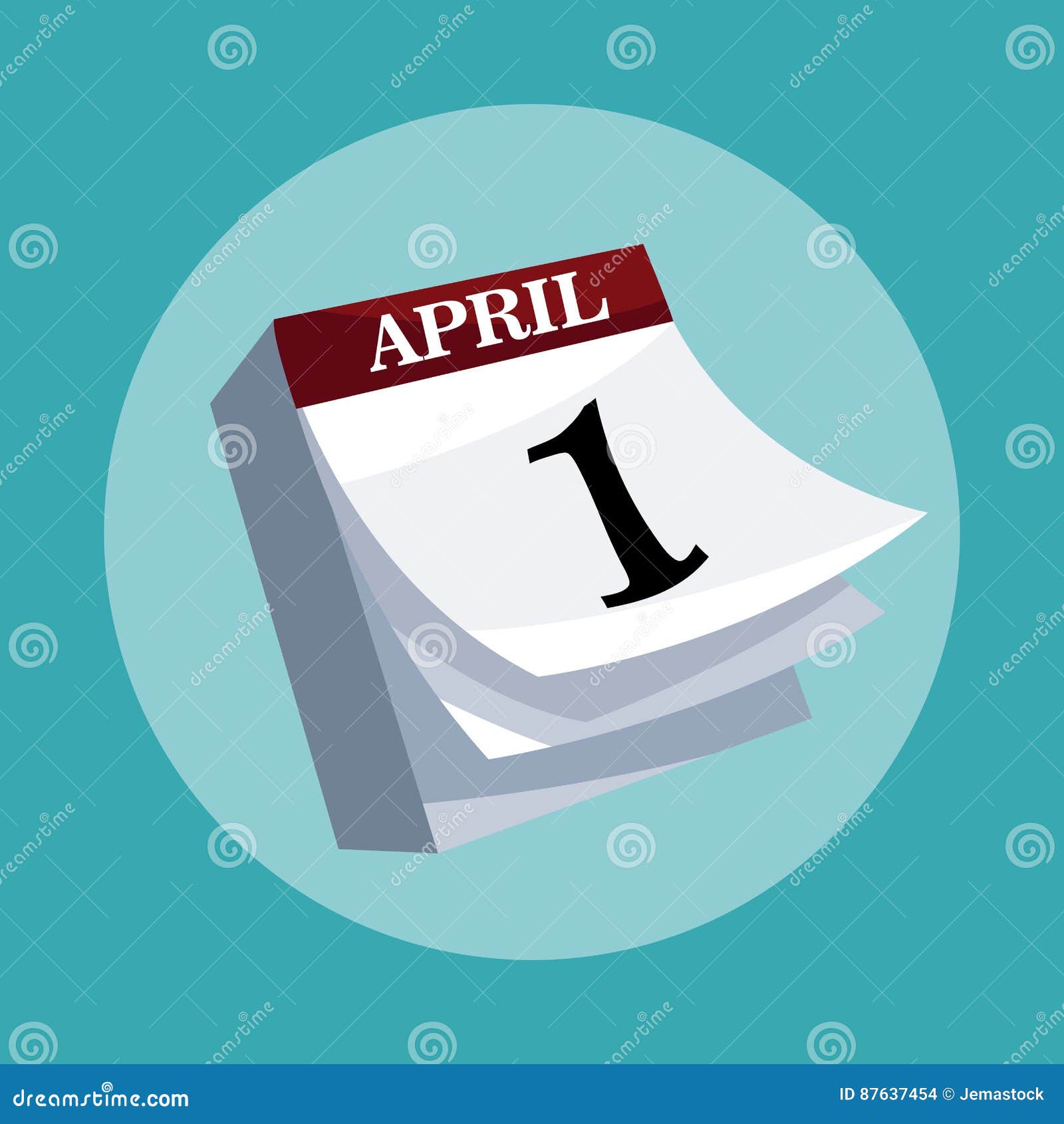 April fools day calendar stock illustration. Illustration of party