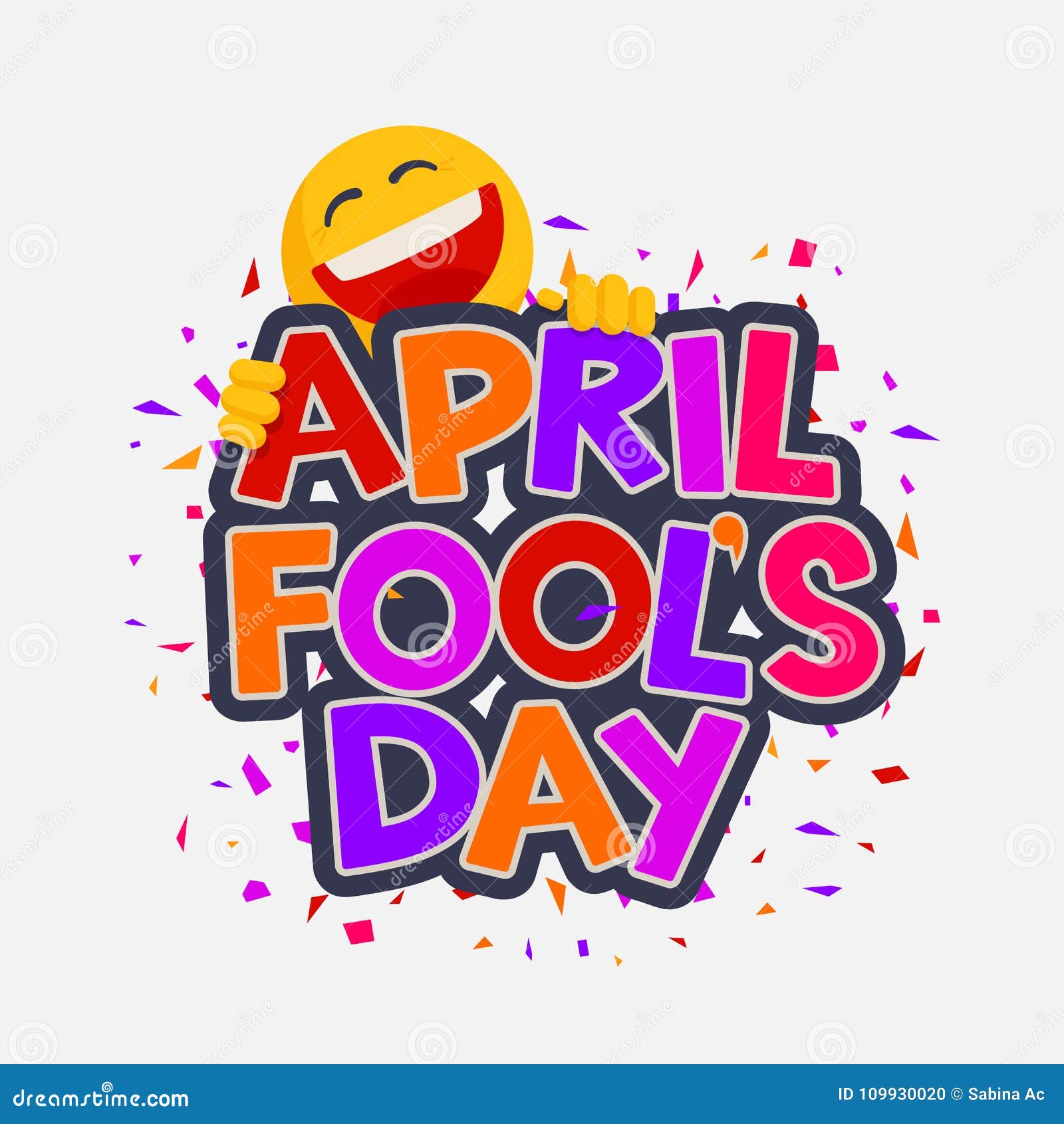 april fools day  with laughing smiley